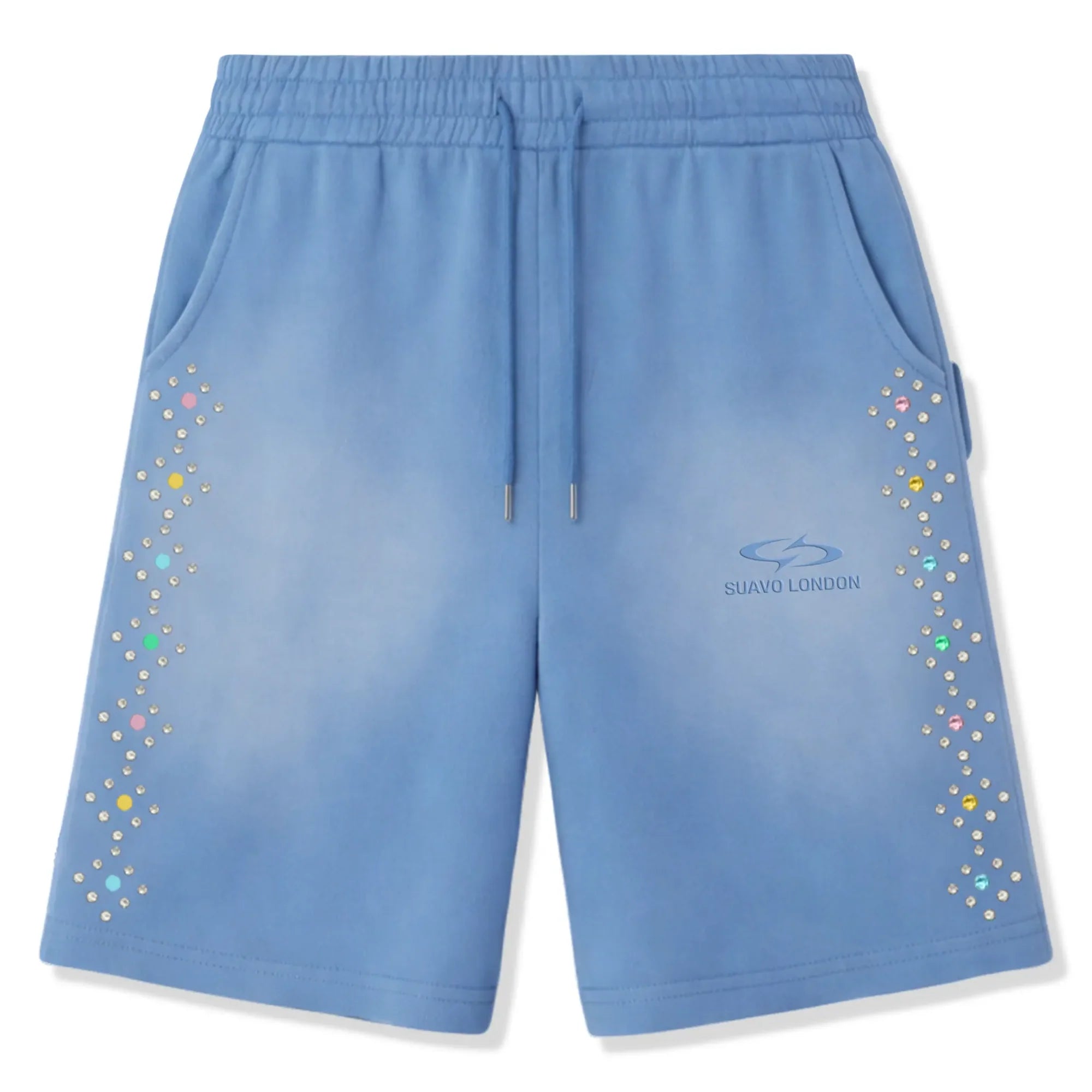 Sudded Blue Shorts