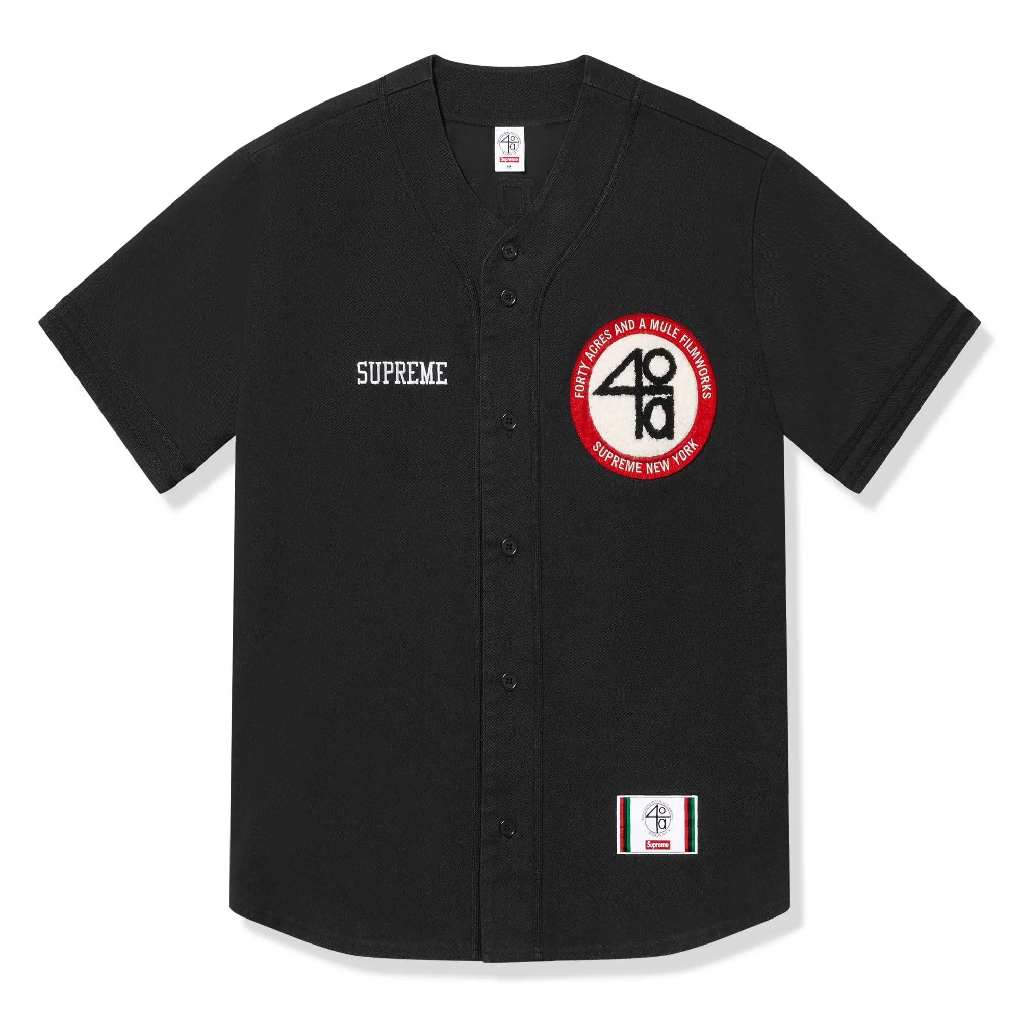 40 Acres Twill Baseball Black Jersey