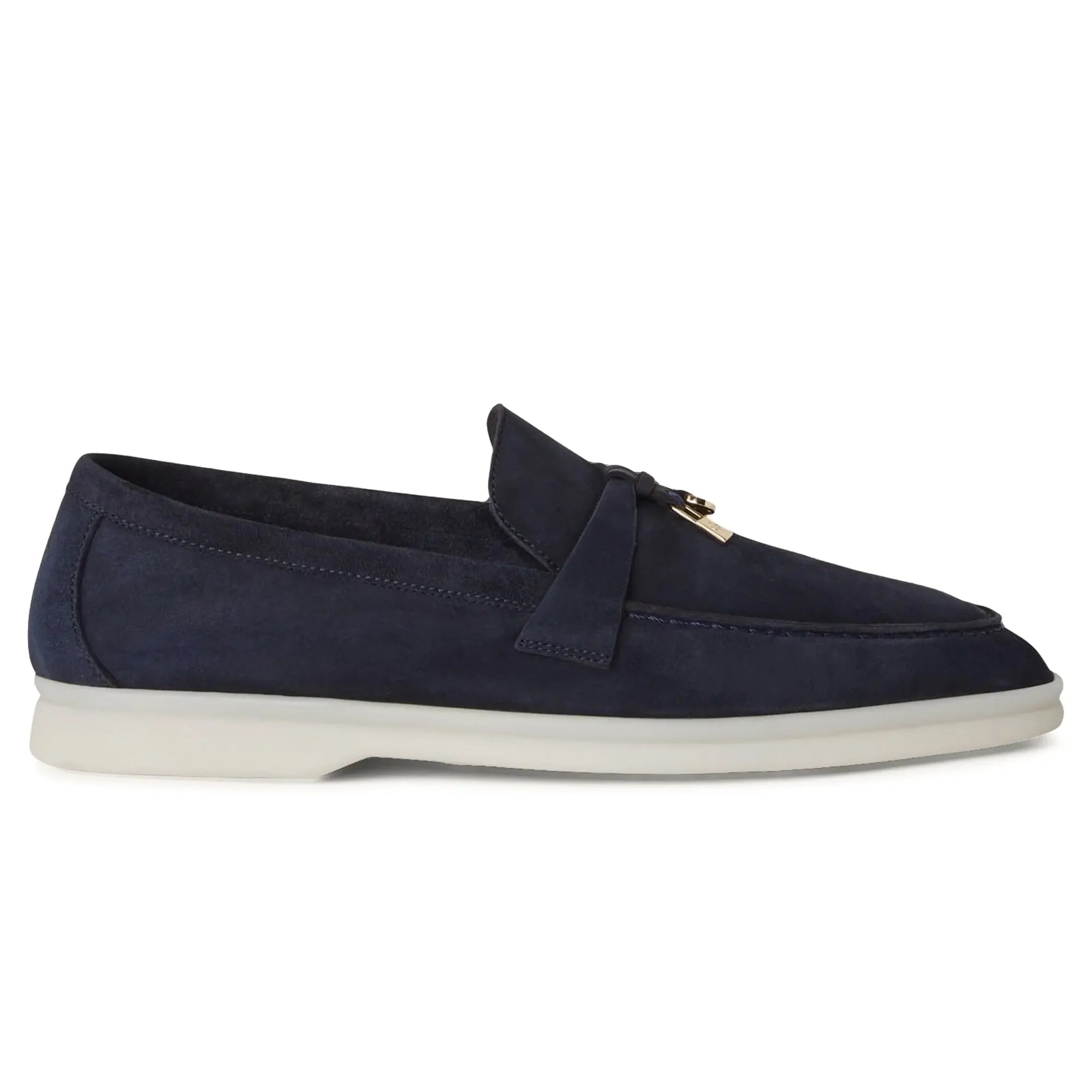Summer Charms Suede Argo Blue Melange Loafers