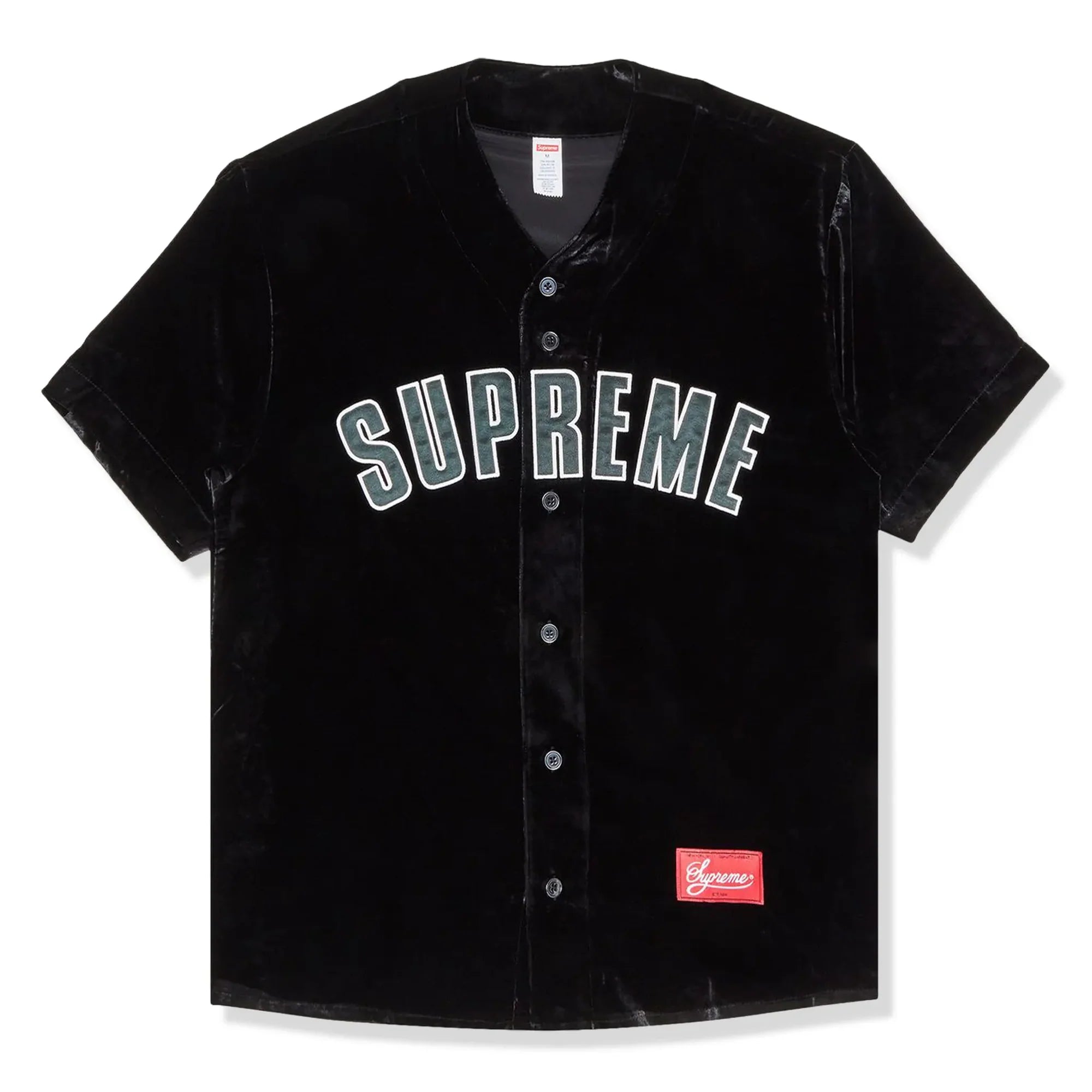Velvet Black Baseball Jersey