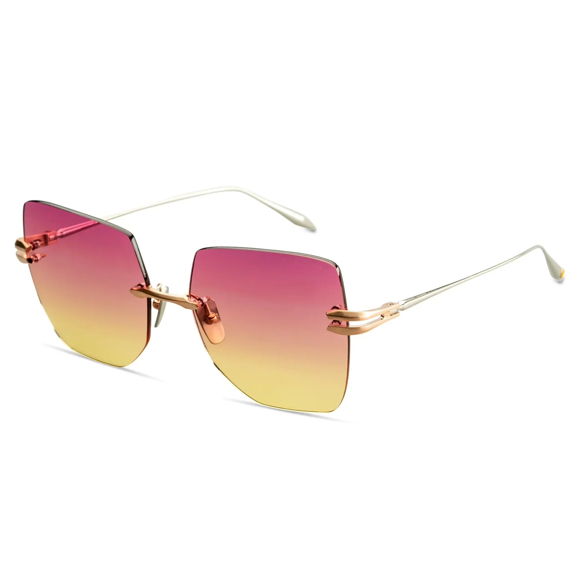 Embra Brushed Rose Gold Silver Sunglasses