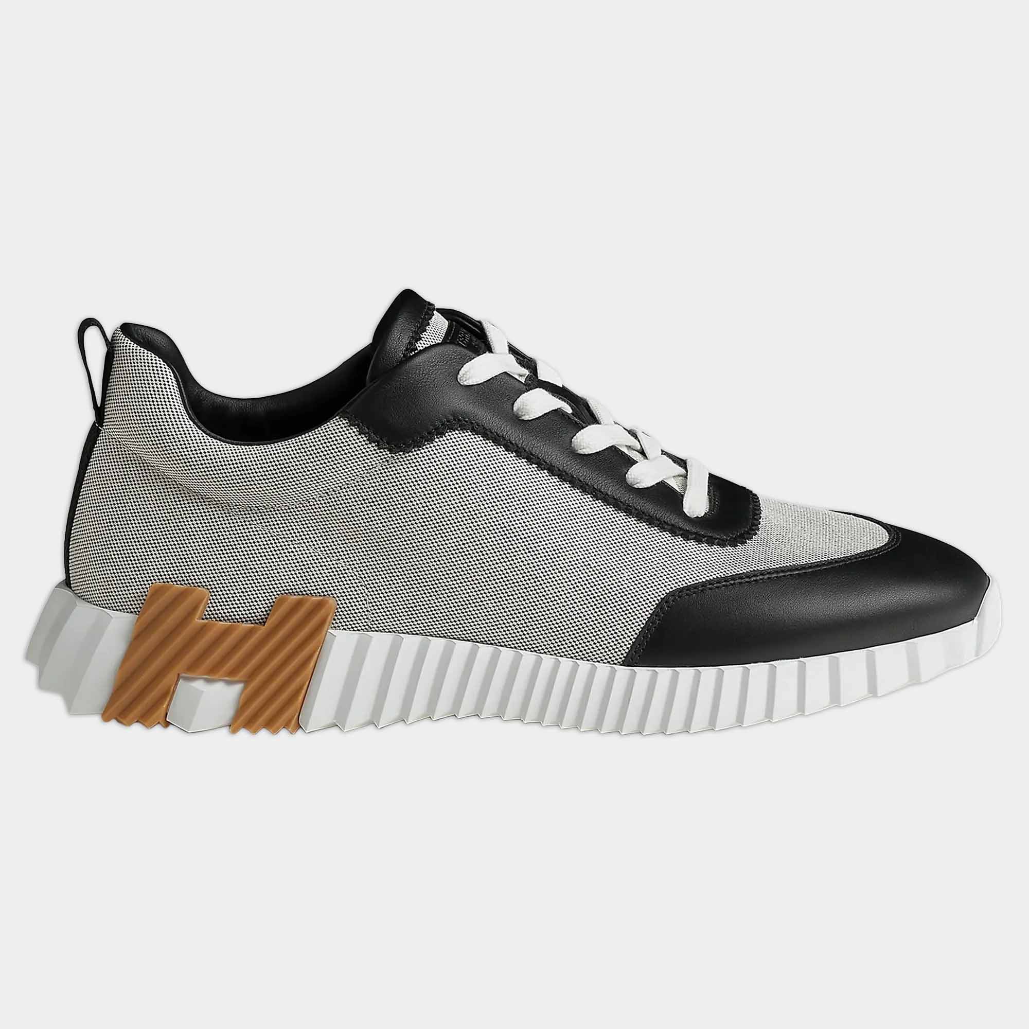Hermes Paris Bouncing Calf Sneaker Prunoir Noir