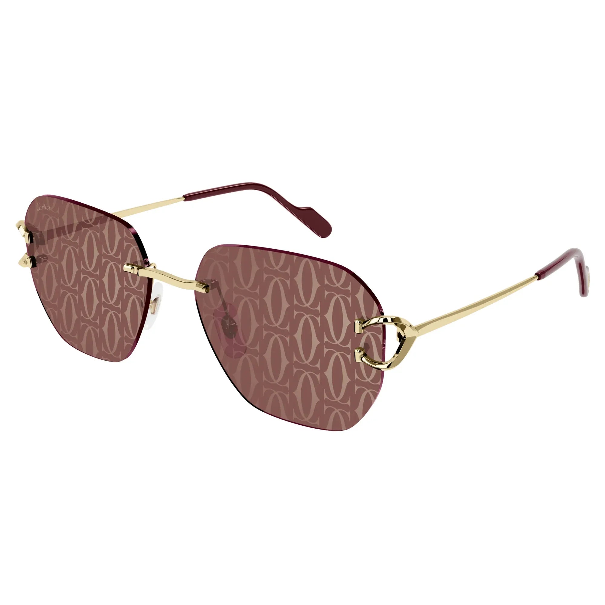 CT0394S-003 Gold Red Sunglasses