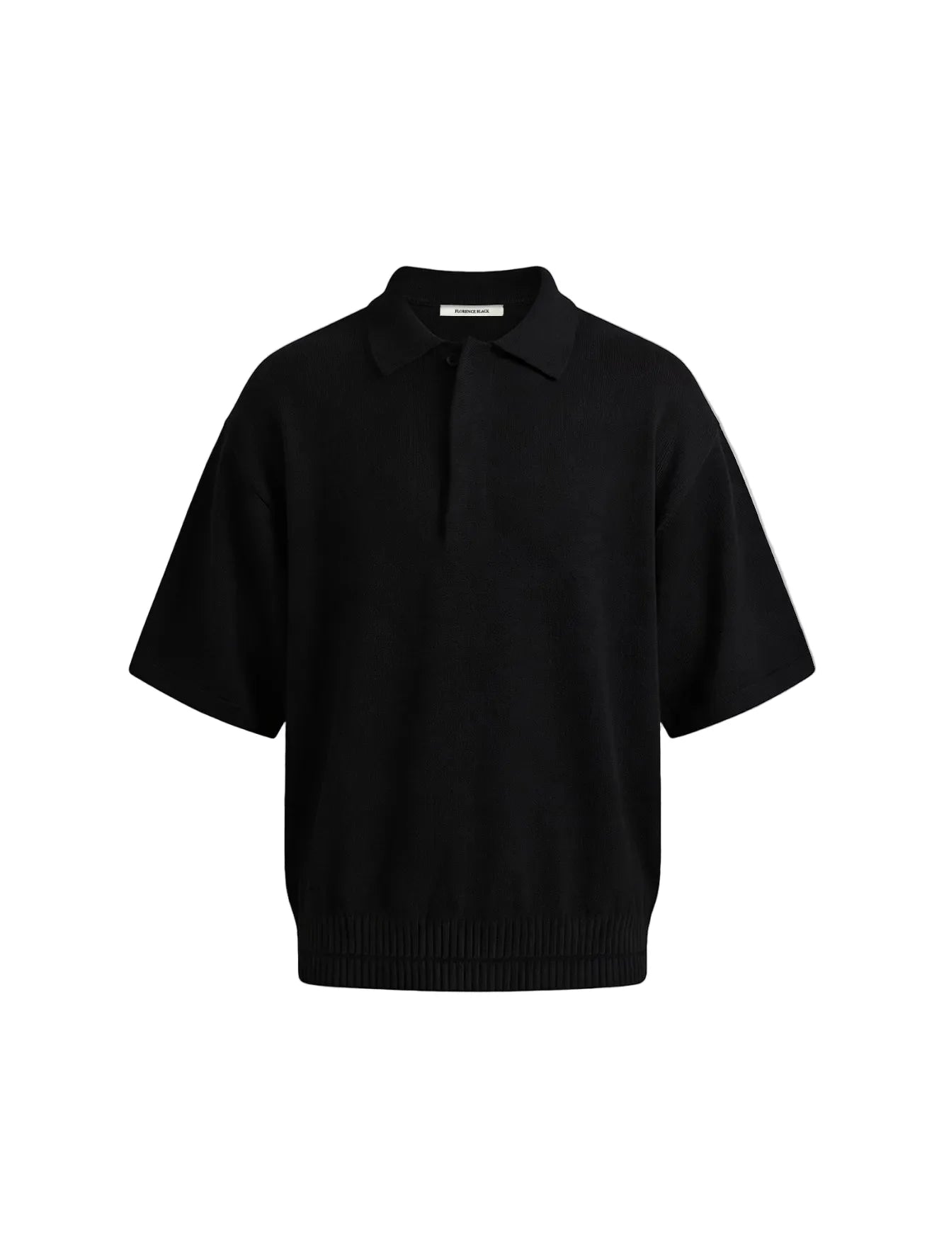 Bella Knit Black Polo Shirt