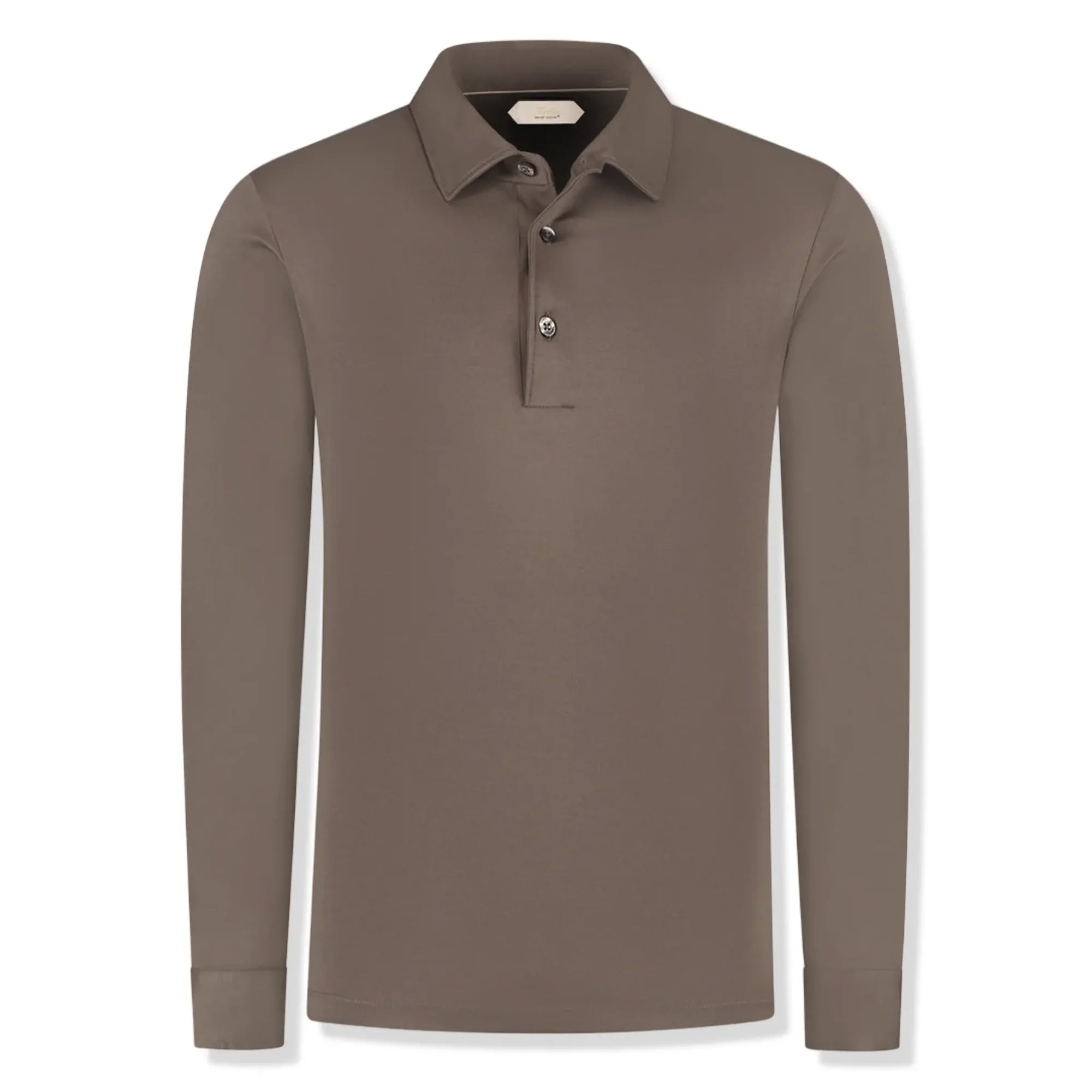 Aurélien Aur1 L/S Ash Grey Polo Shirt