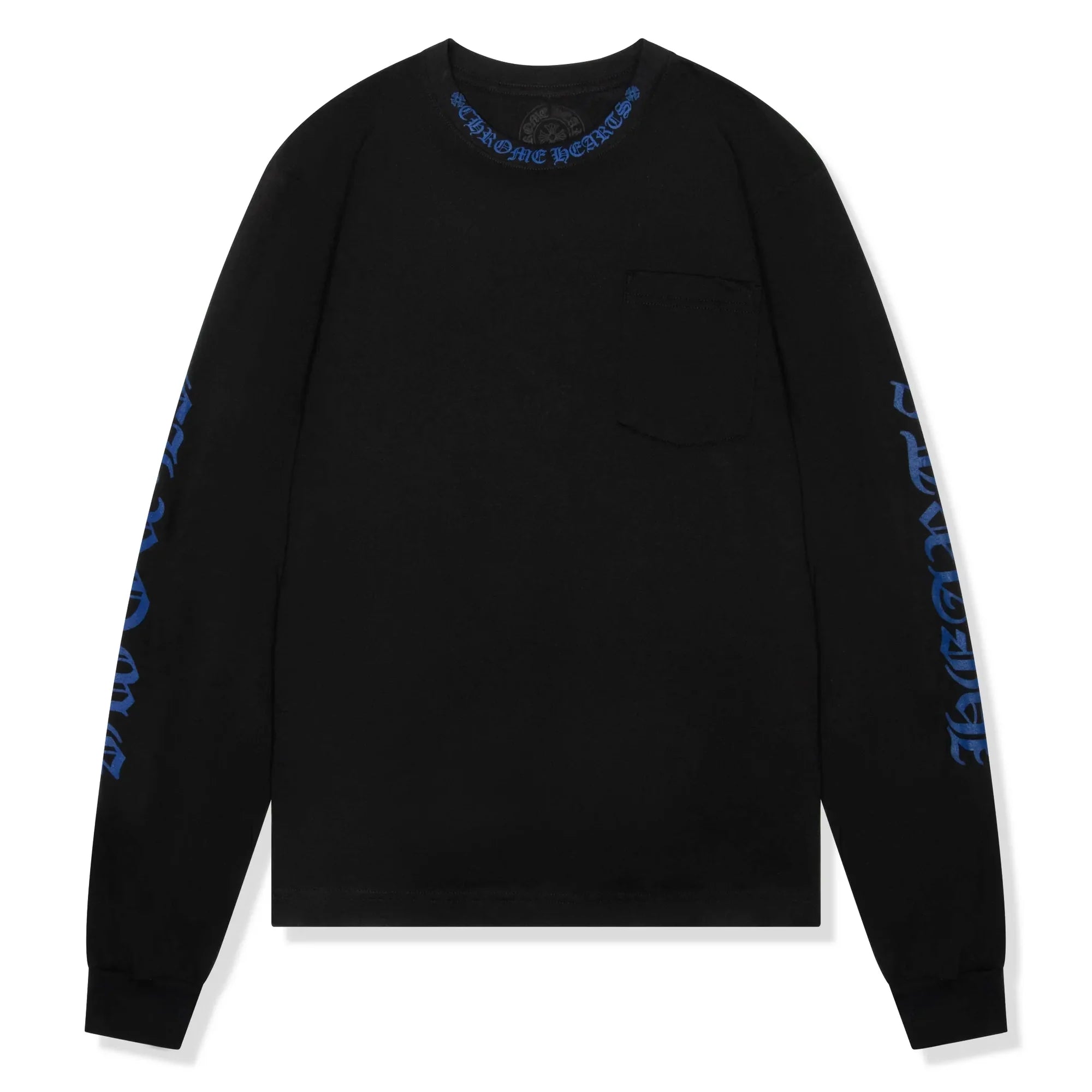 1988 Neck Logo L/S Black Blue T Shirt