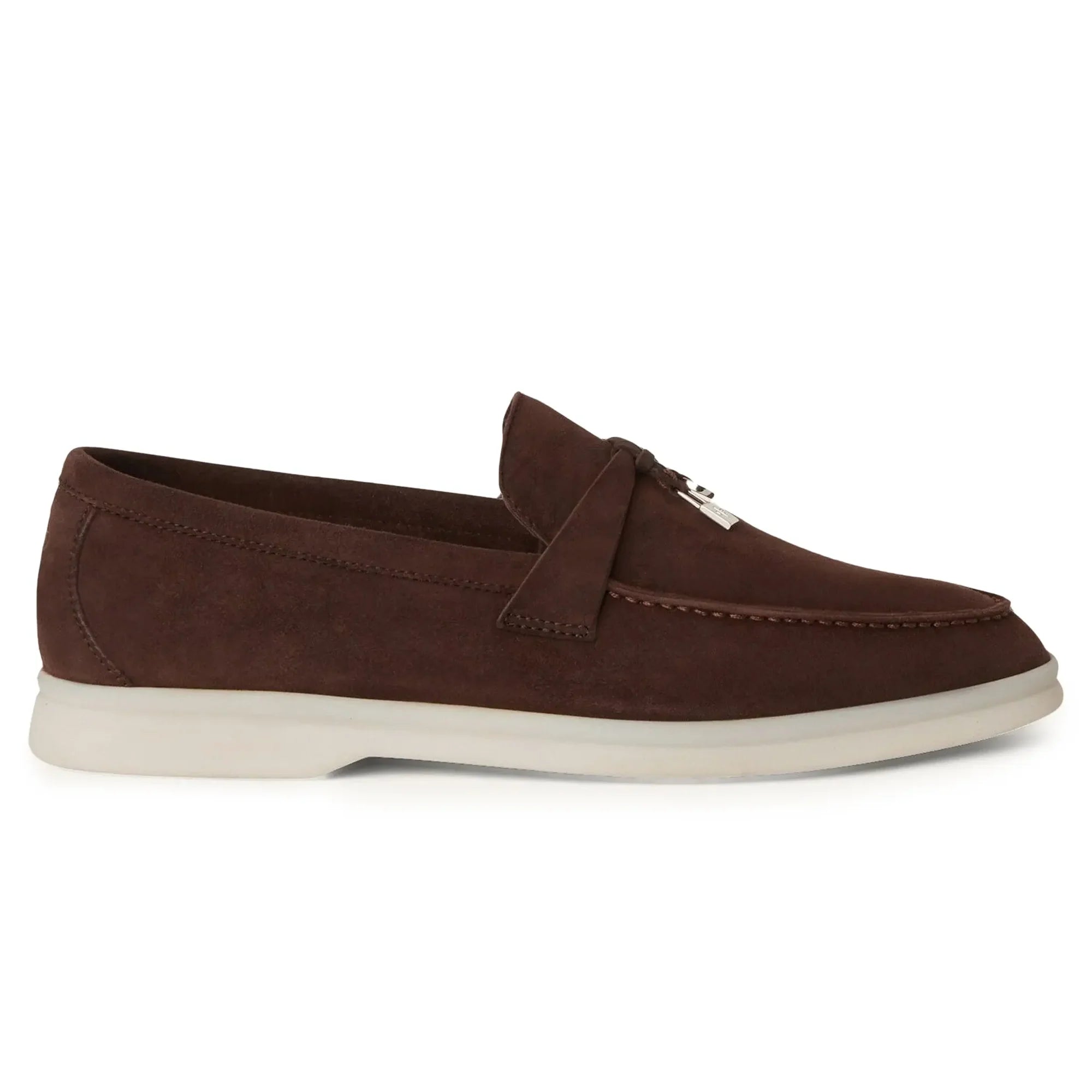 Summer Charms Walk Suede Chocolate Loafers