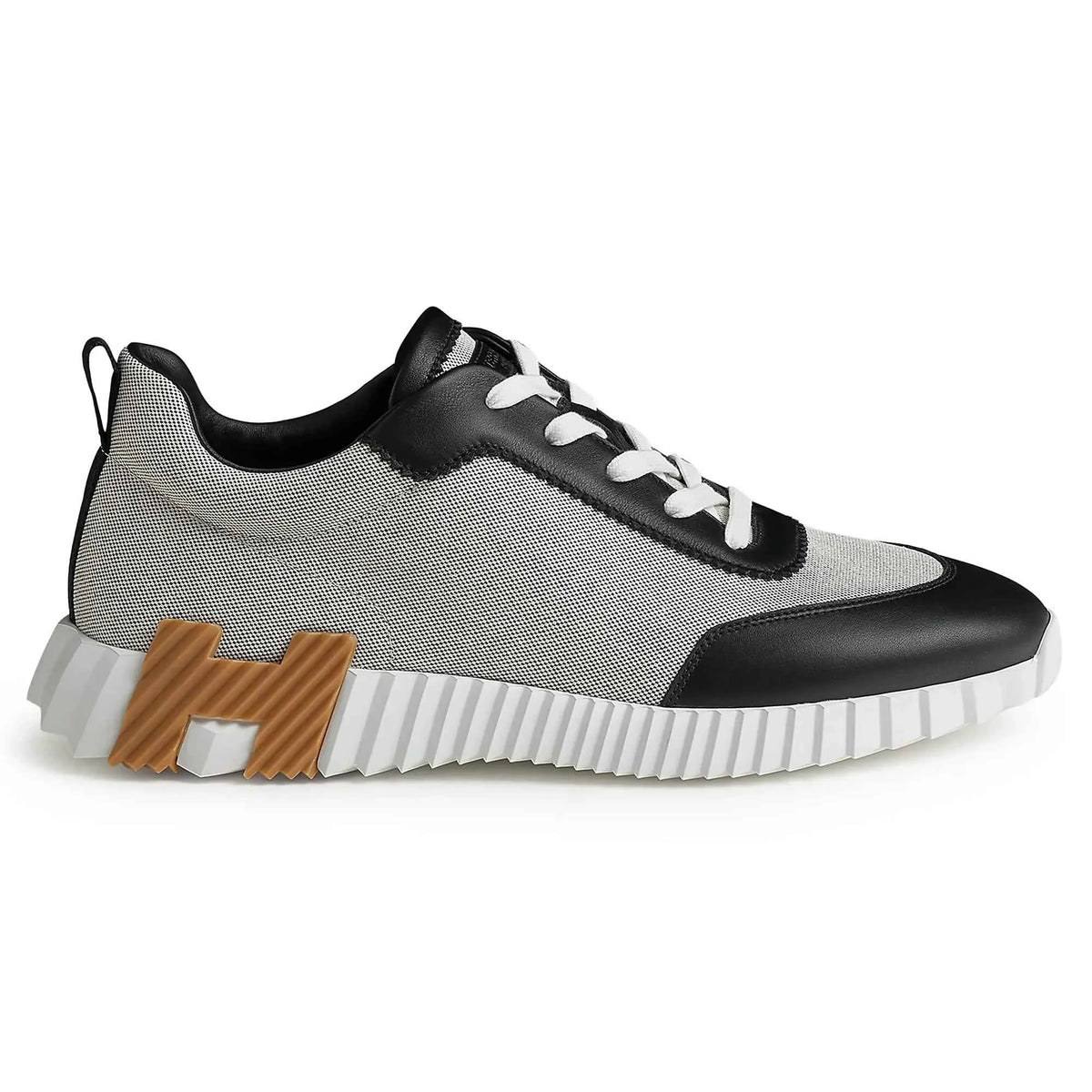 Hermes Paris Bouncing Calf Sneaker Prunoir Noir