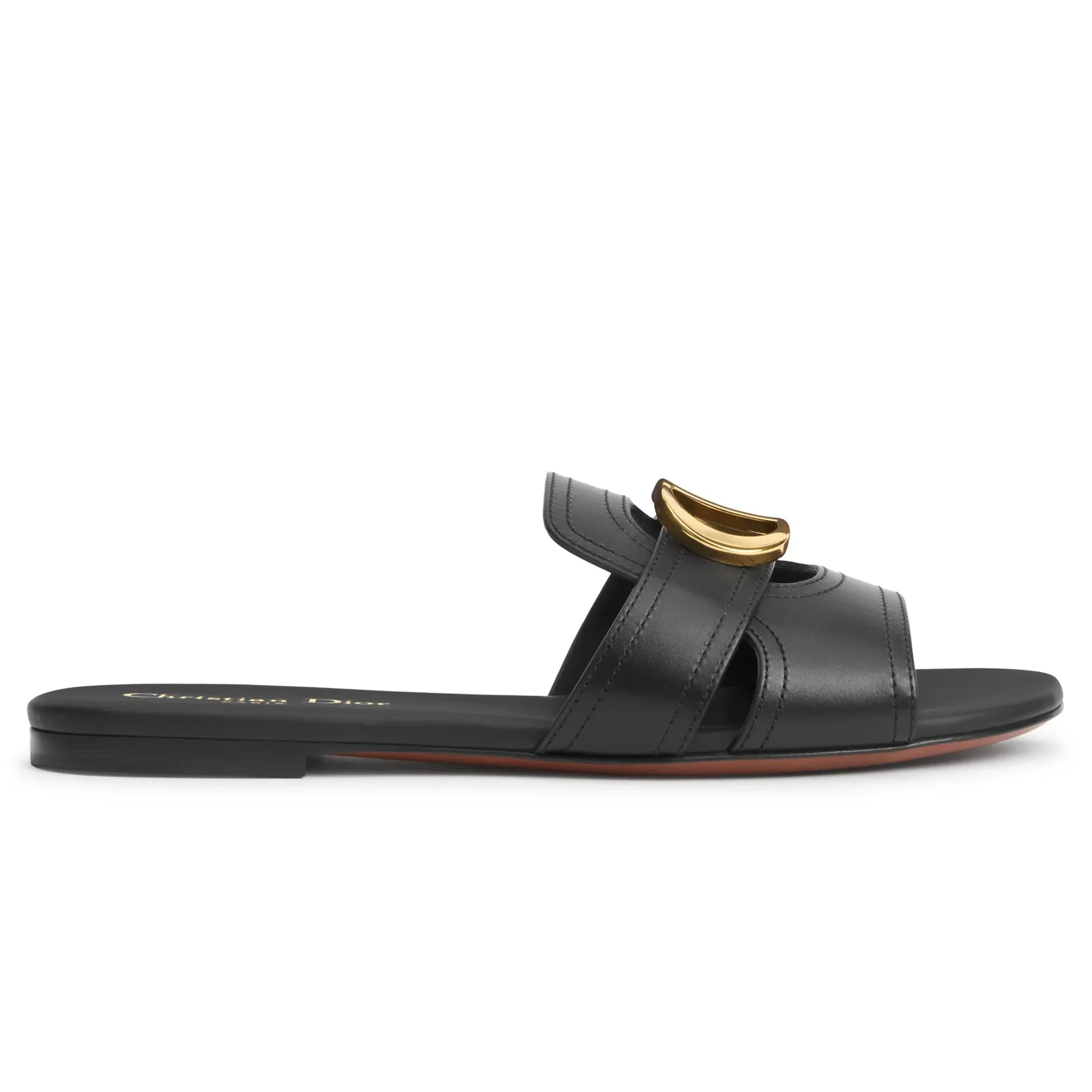 30 Montaigne Calfskin Black Slides