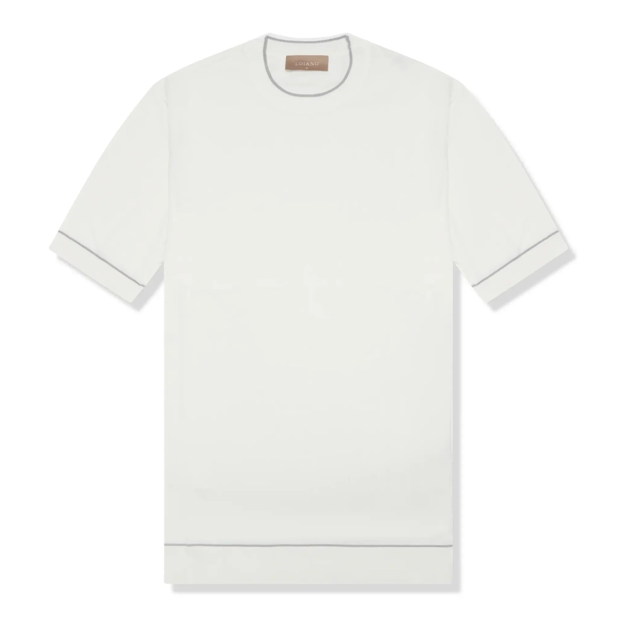 Rayon Knit White T-Shirt