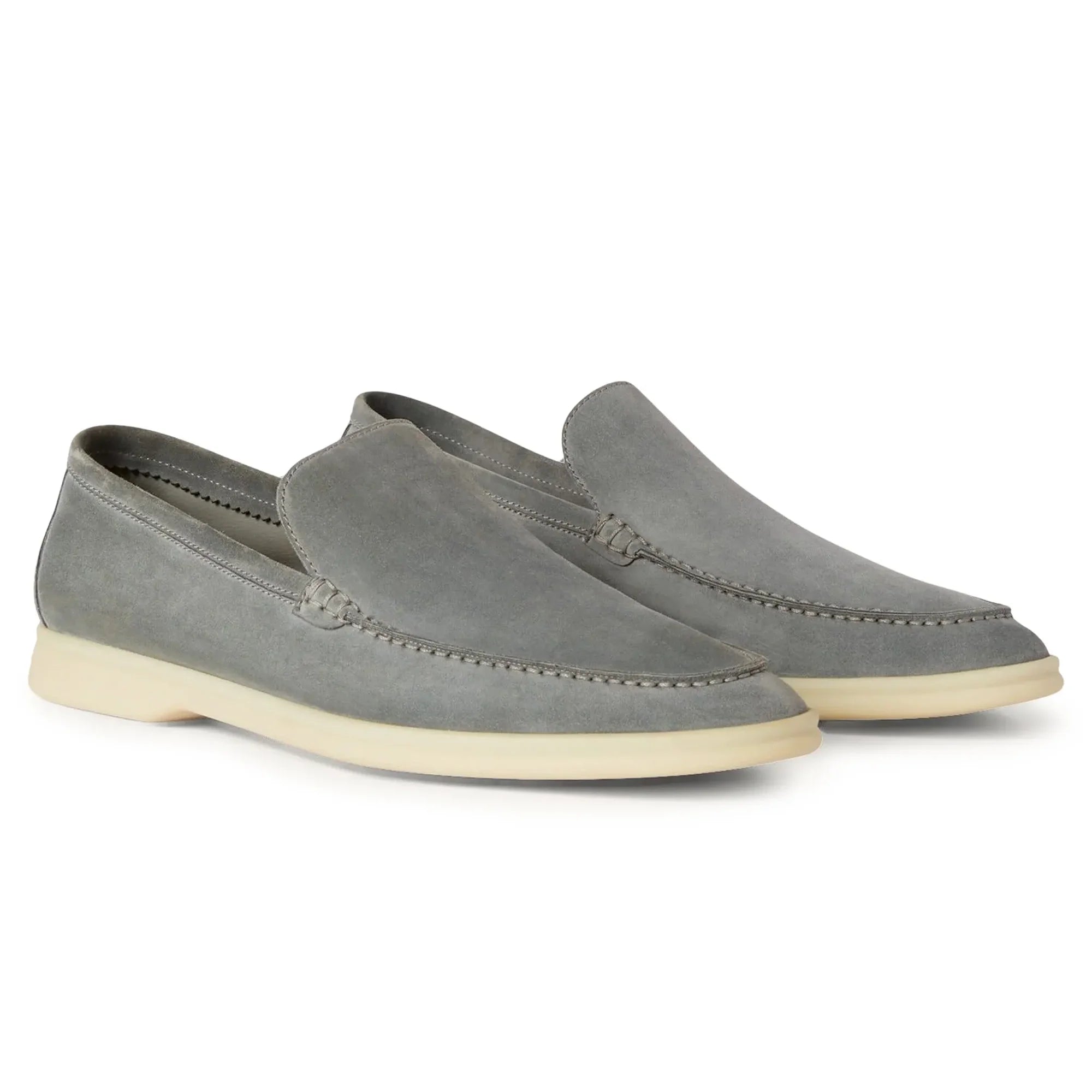 Summer Walk Suede Gull Grey Loafers