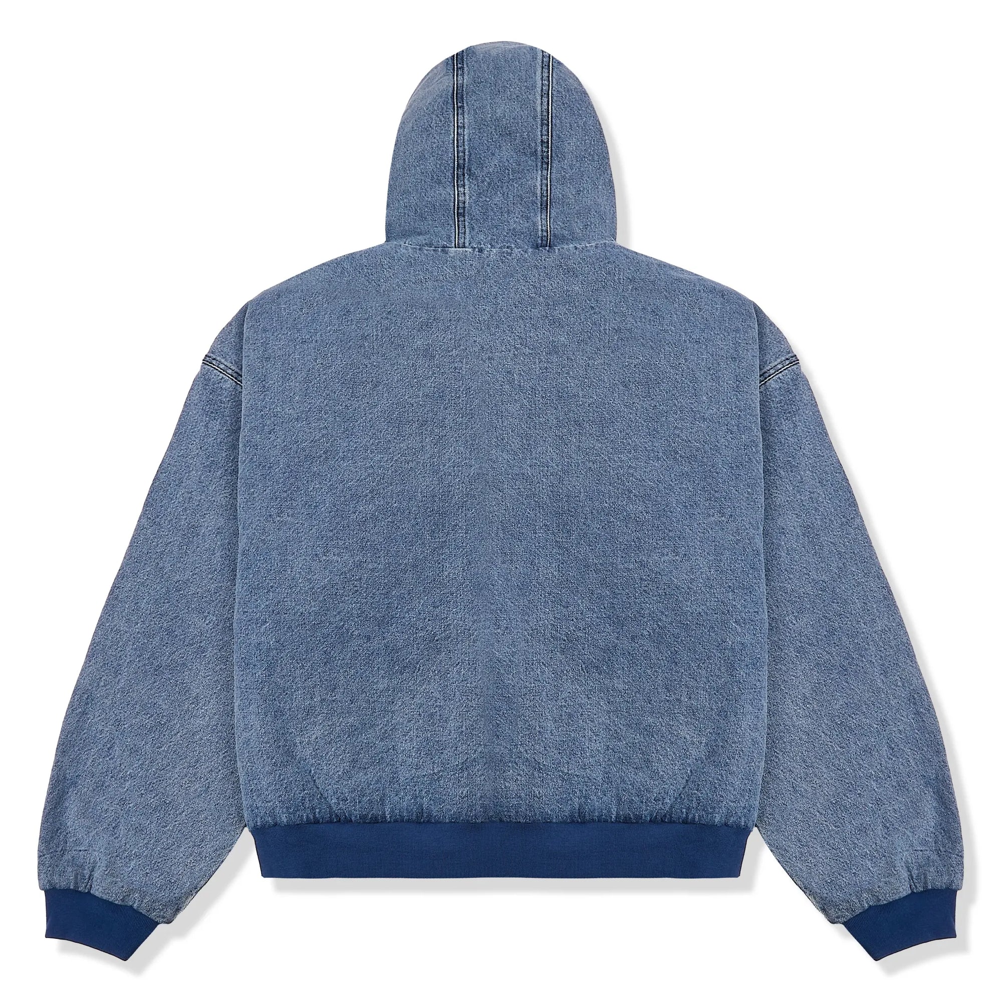 Hooded Denim Blue Jacket