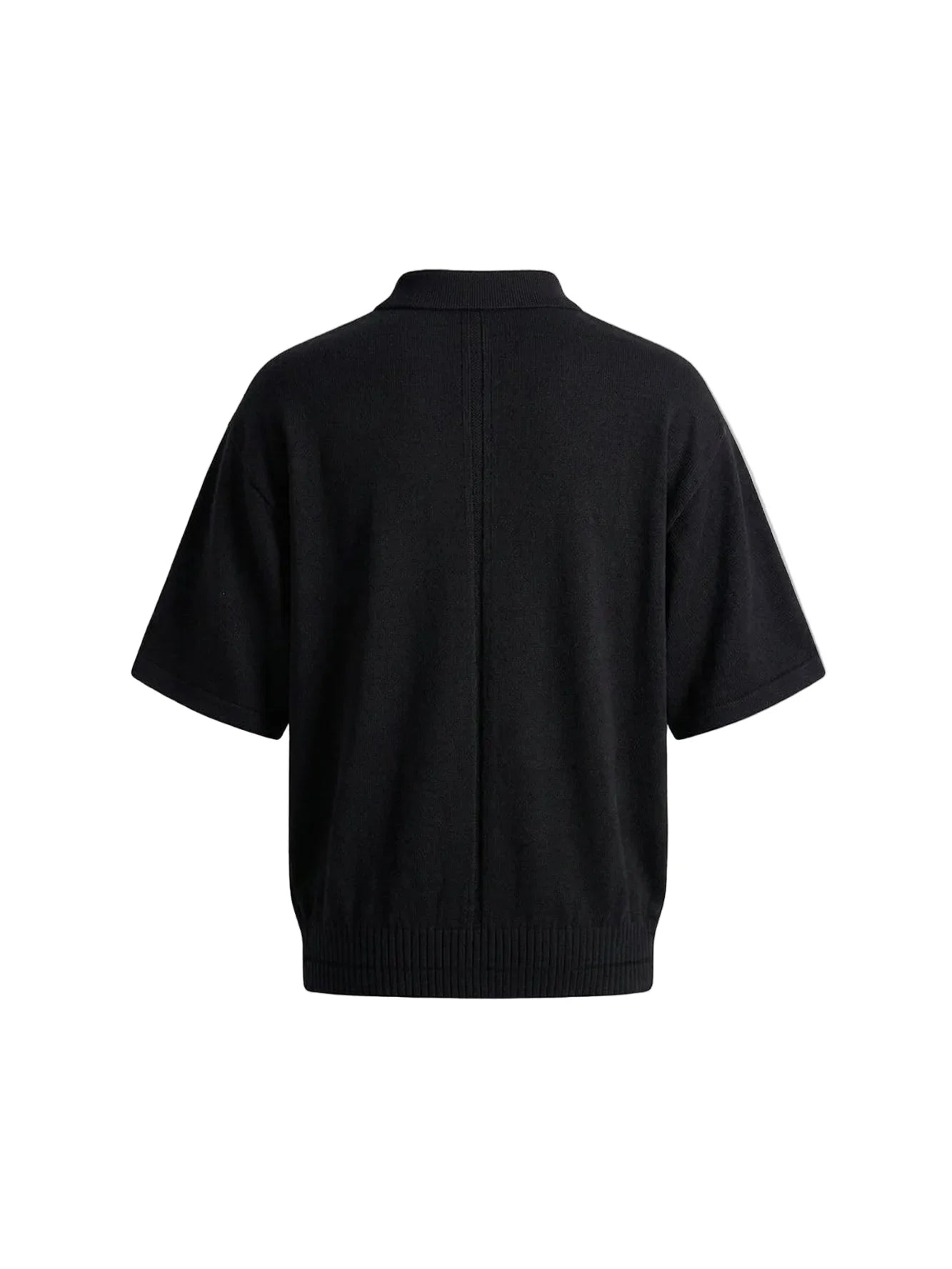 Bella Knit Black Polo Shirt