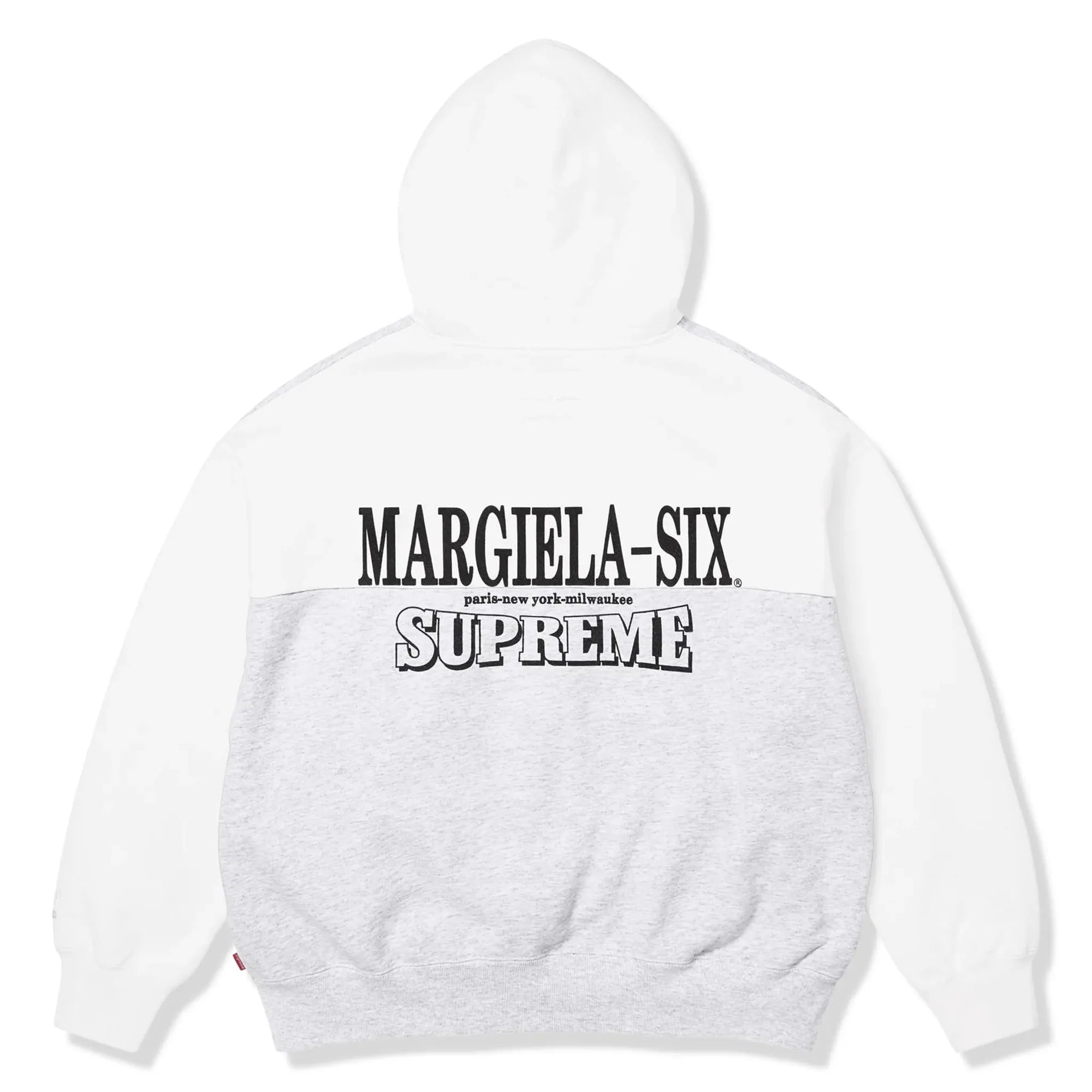 Supreme x MM6 Maison Margiela Eagle Ash Grey Zip-Up Hoodie