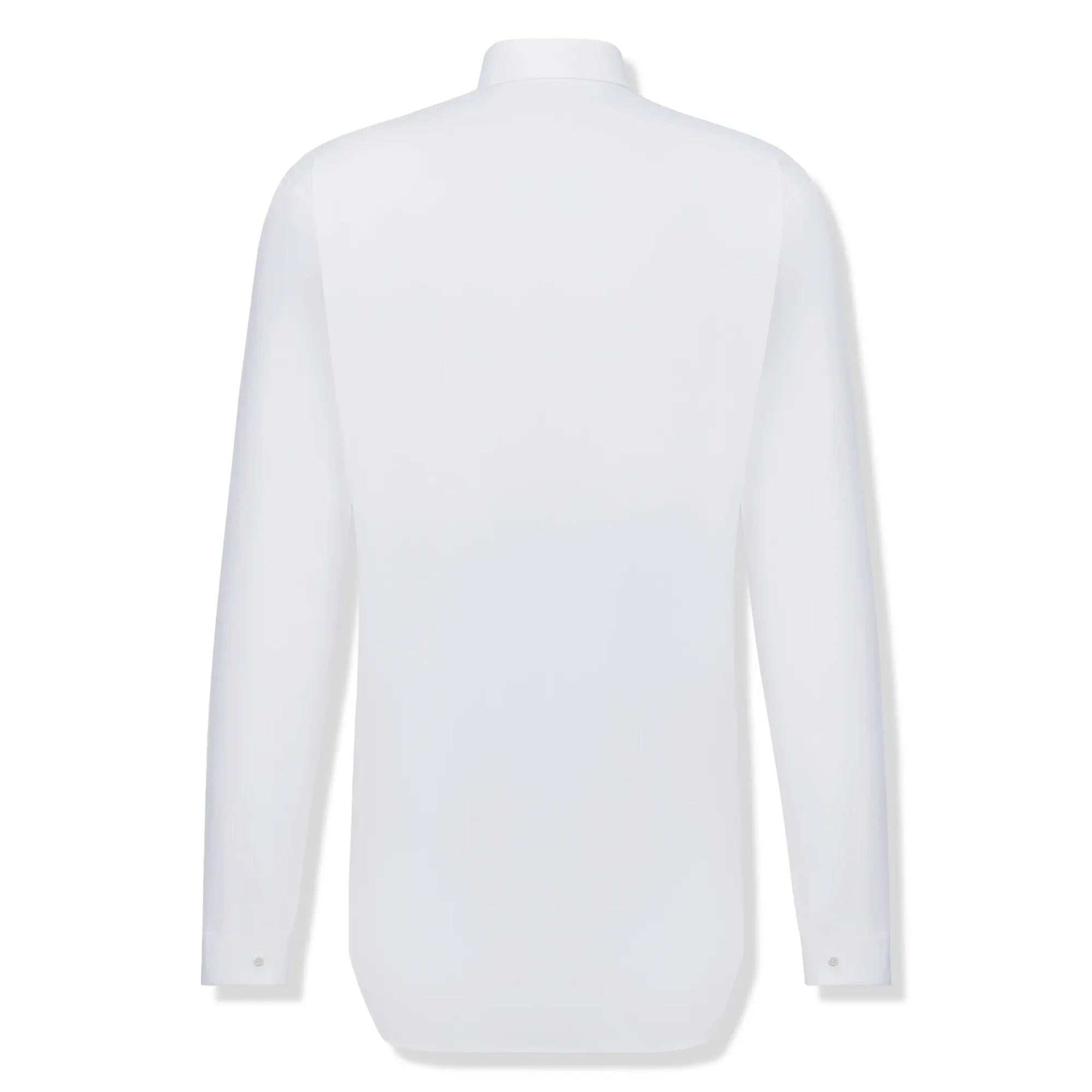Snaps Poplin Cotton White Shirt