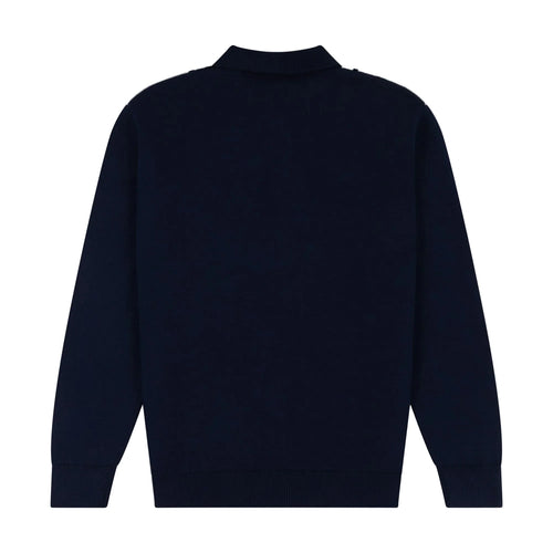 Alma De Ace Adoria Knitted Navy Cream Shirt
