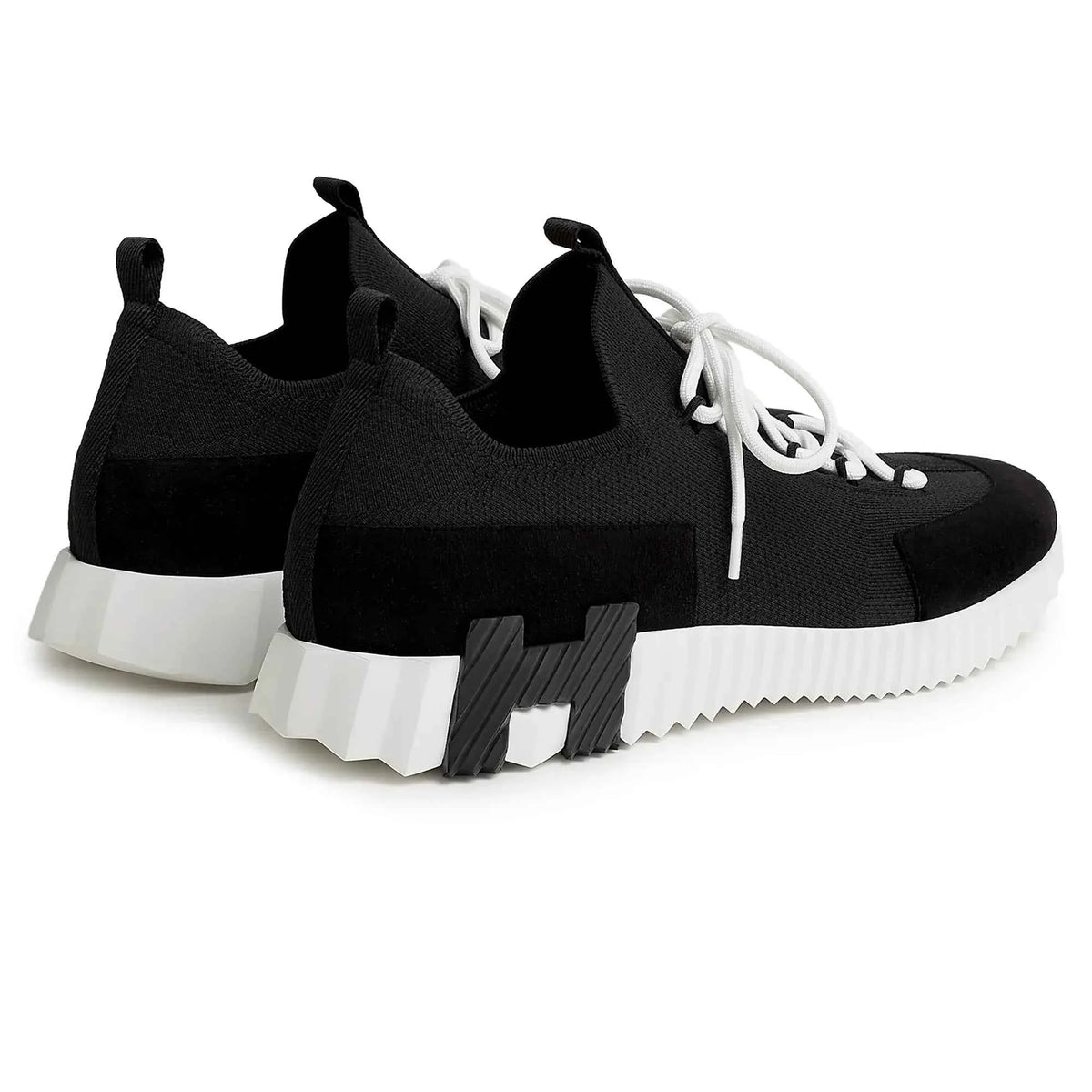 Hermes Paris Lift Slip-On Noir Blanc Sneaker
