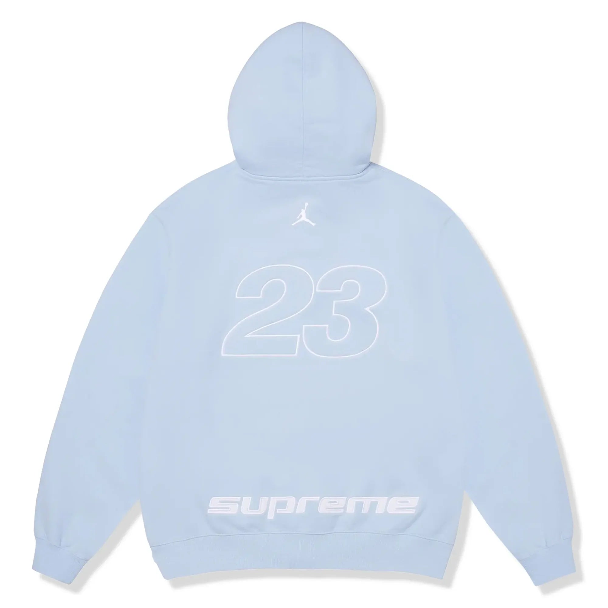 Supreme x Jordan Light Blue Zip-Up Hoodie (SS26)