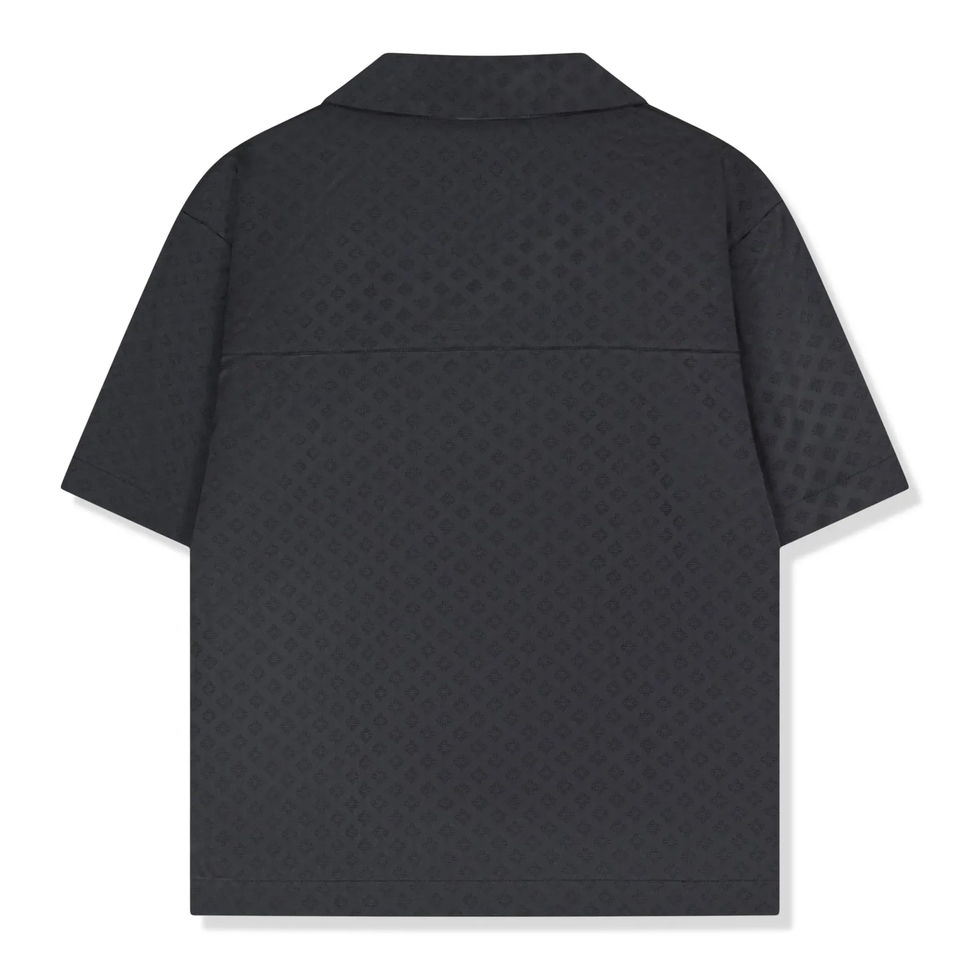 Satin Jacquard Black Shirt