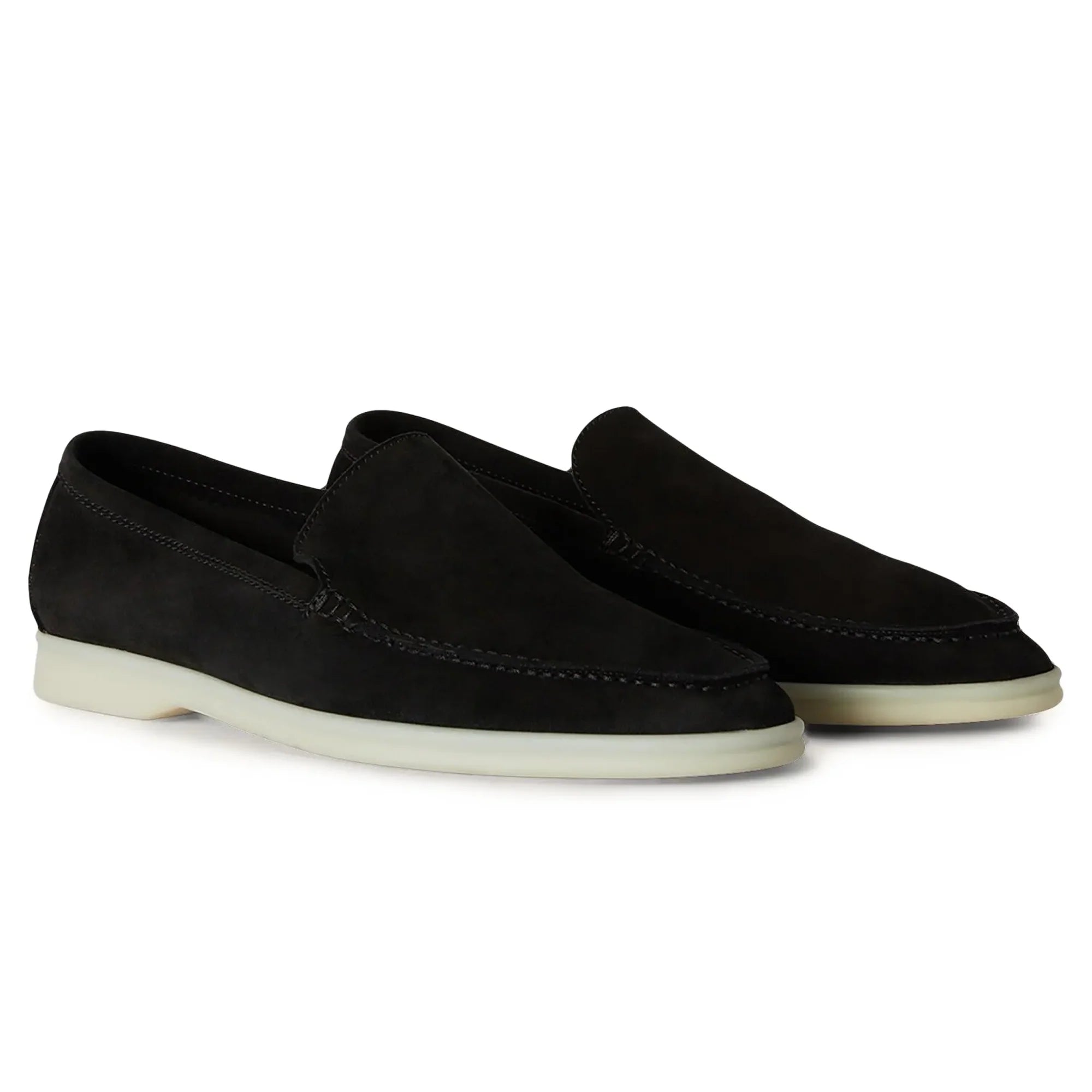 Summer Walk Suede Black Loafers
