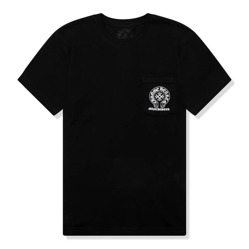 Chrome Hearts Manchester Exclusive Horse Shoe Pocket Logo Black T Shirt
