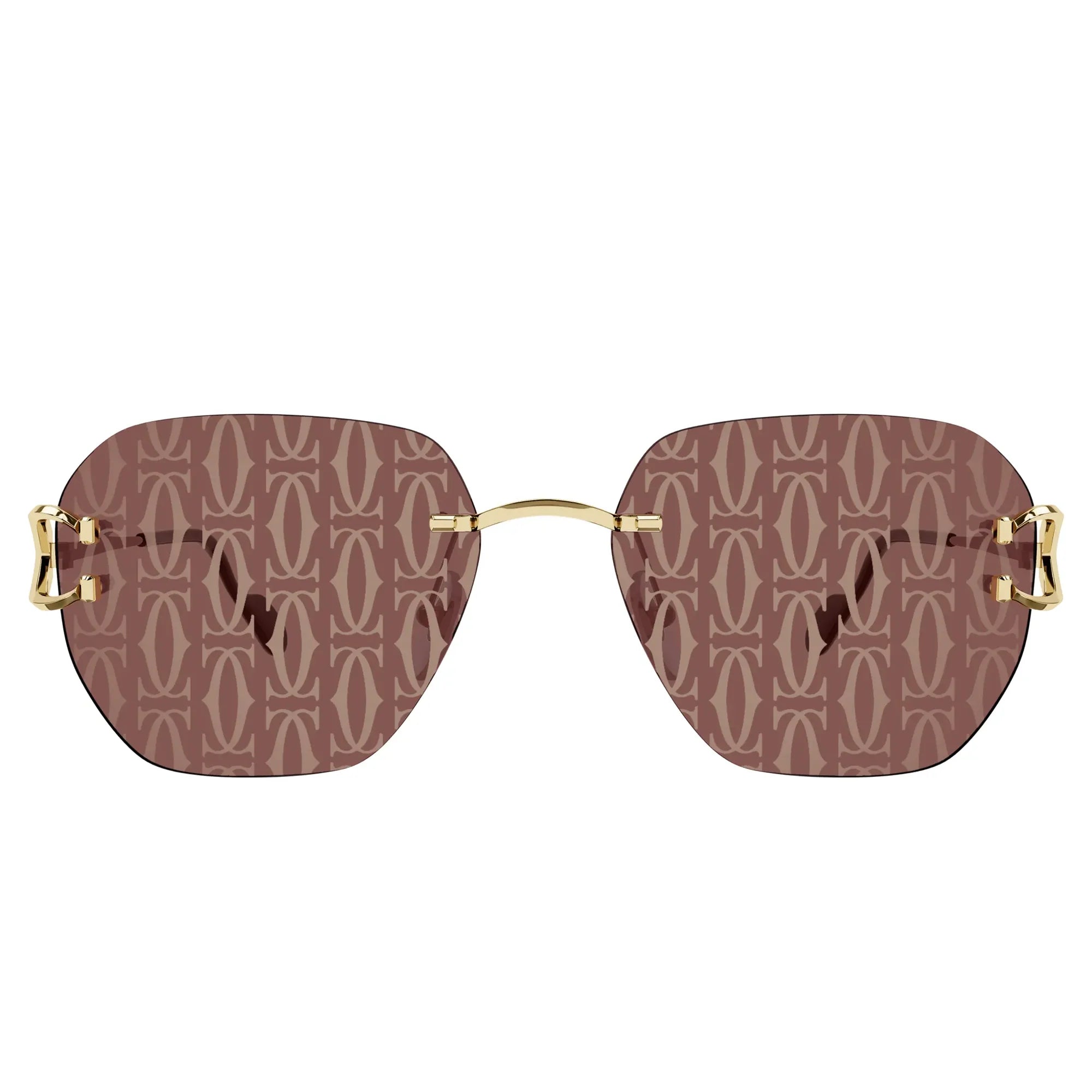 CT0394S-003 Gold Red Sunglasses