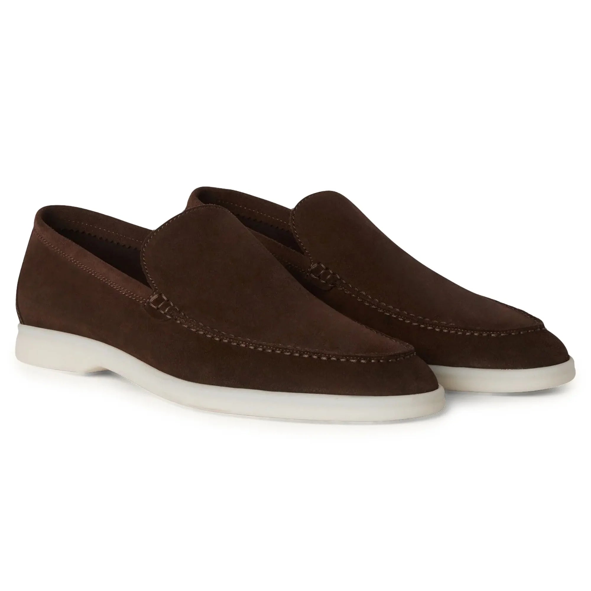 Summer Walk Suede Chocolate Loafers