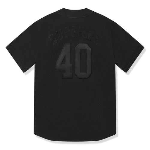 40 Acres Twill Baseball Black Jersey