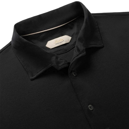 Aurélien Aur1 L/S Black Polo Shirt