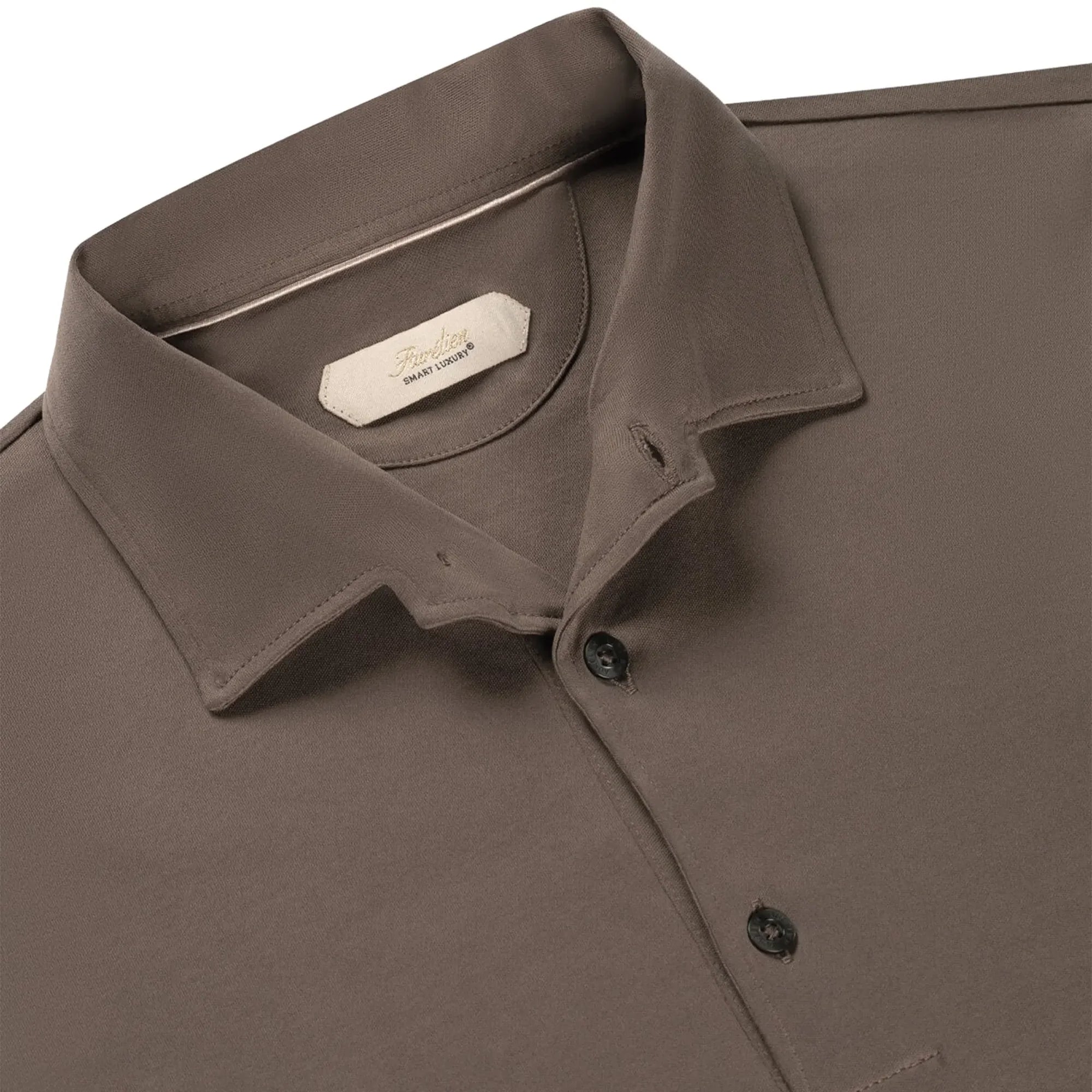 Aurélien Aur1 L/S Ash Grey Polo Shirt