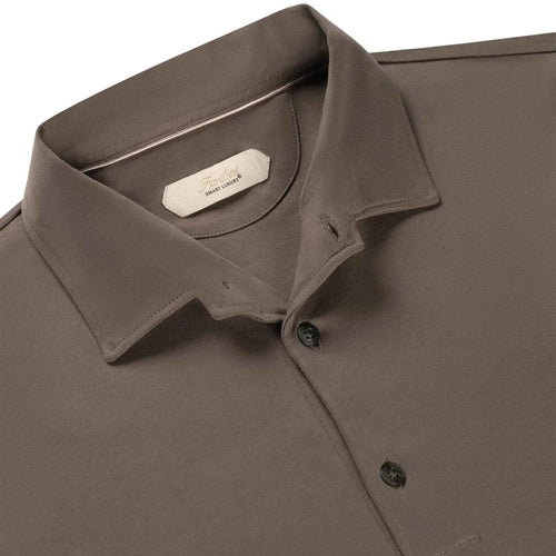 Aurélien Aur1 L/S Ash Grey Polo Shirt