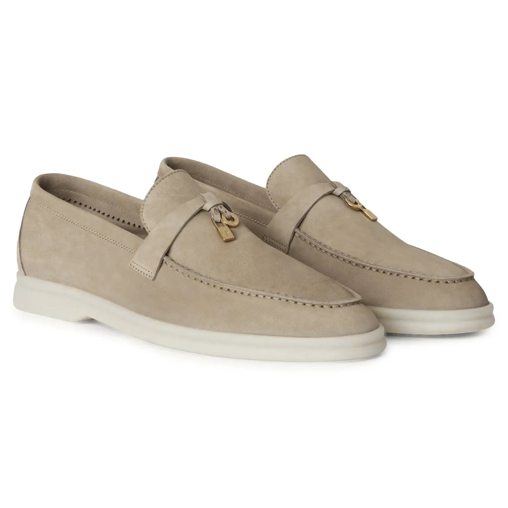 The Original Summer Charms Suede Beige Corda Loafers