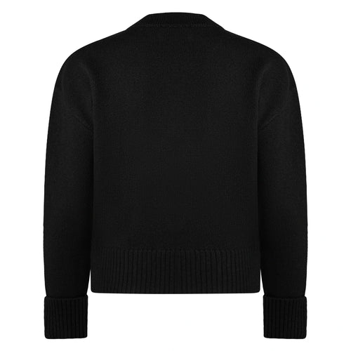Ami Paris Ami De Coeur Black Red Cardigan