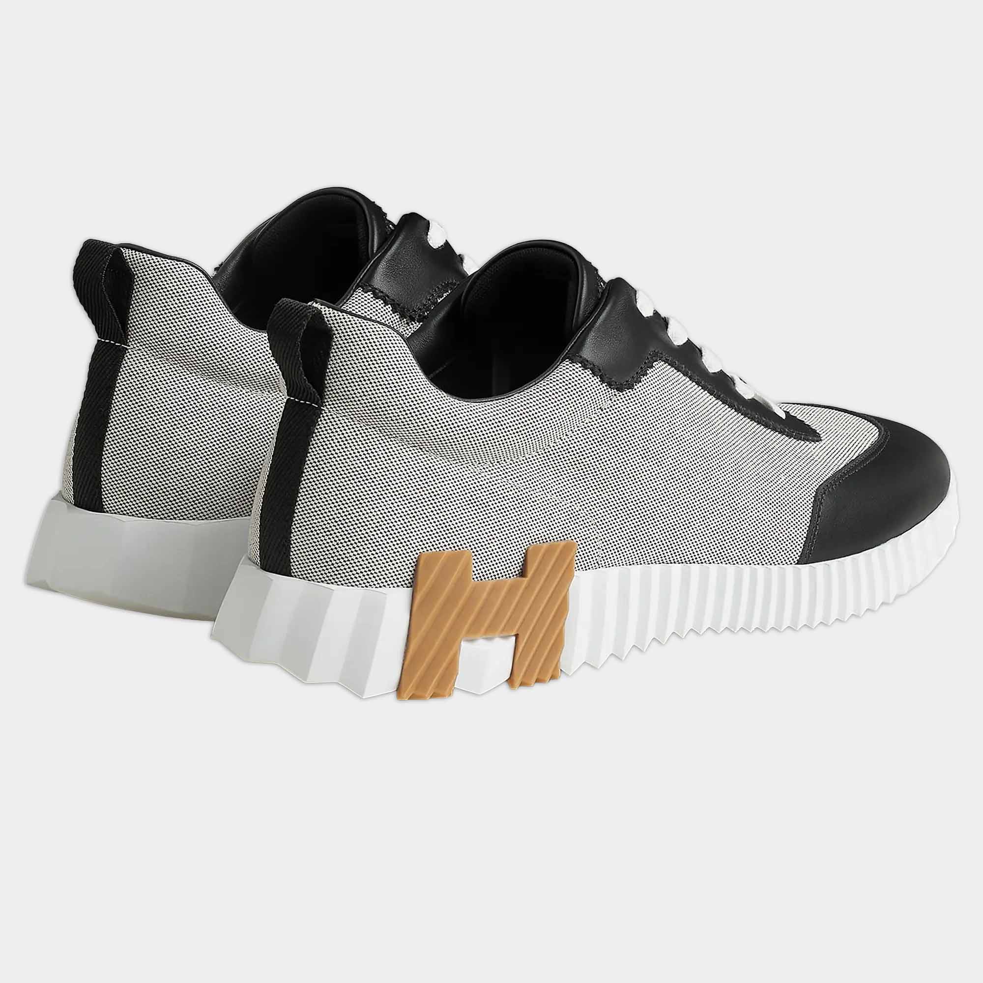 Hermes Paris Bouncing Calf Sneaker Prunoir Noir