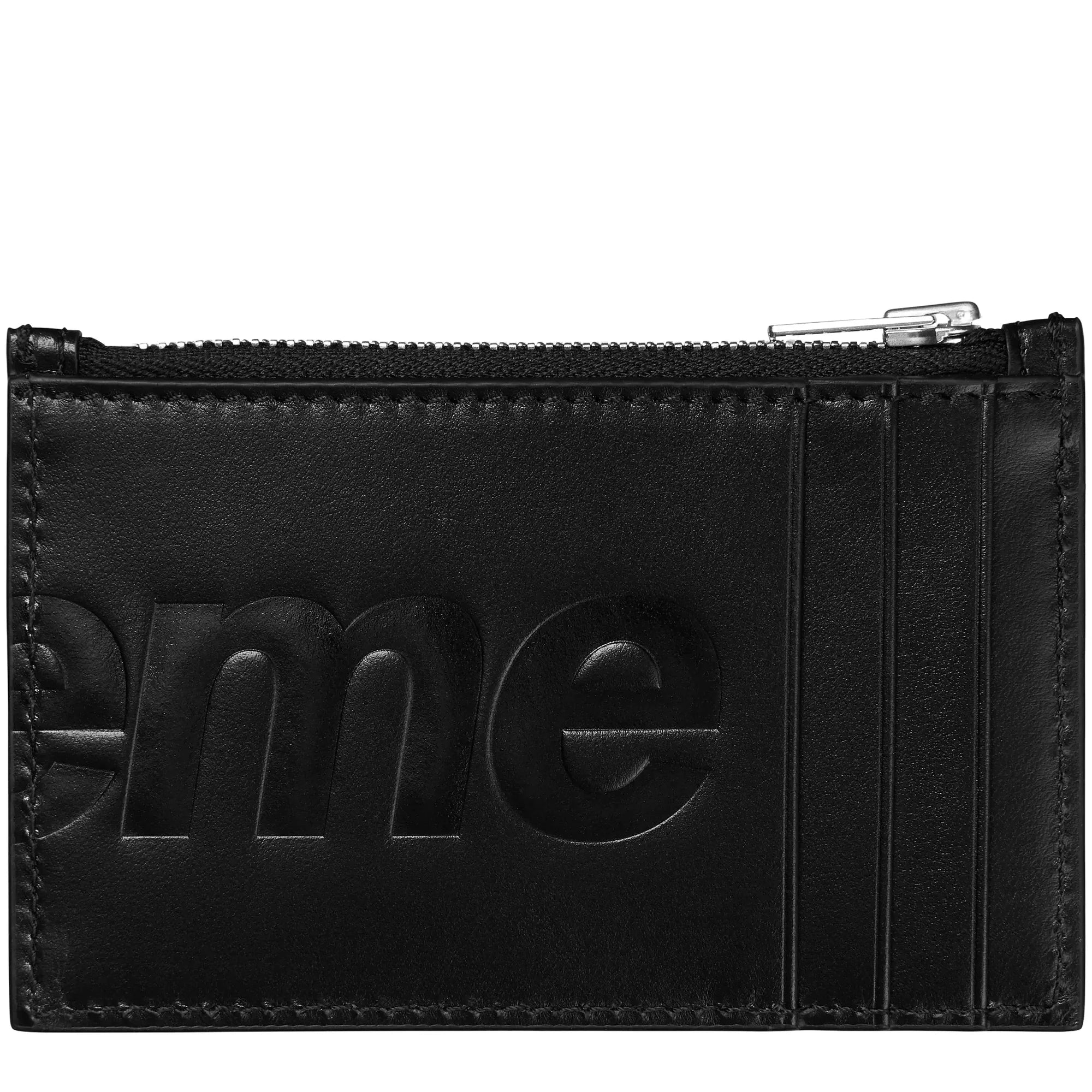 Leather Black Zipped Card Holder (FW25)