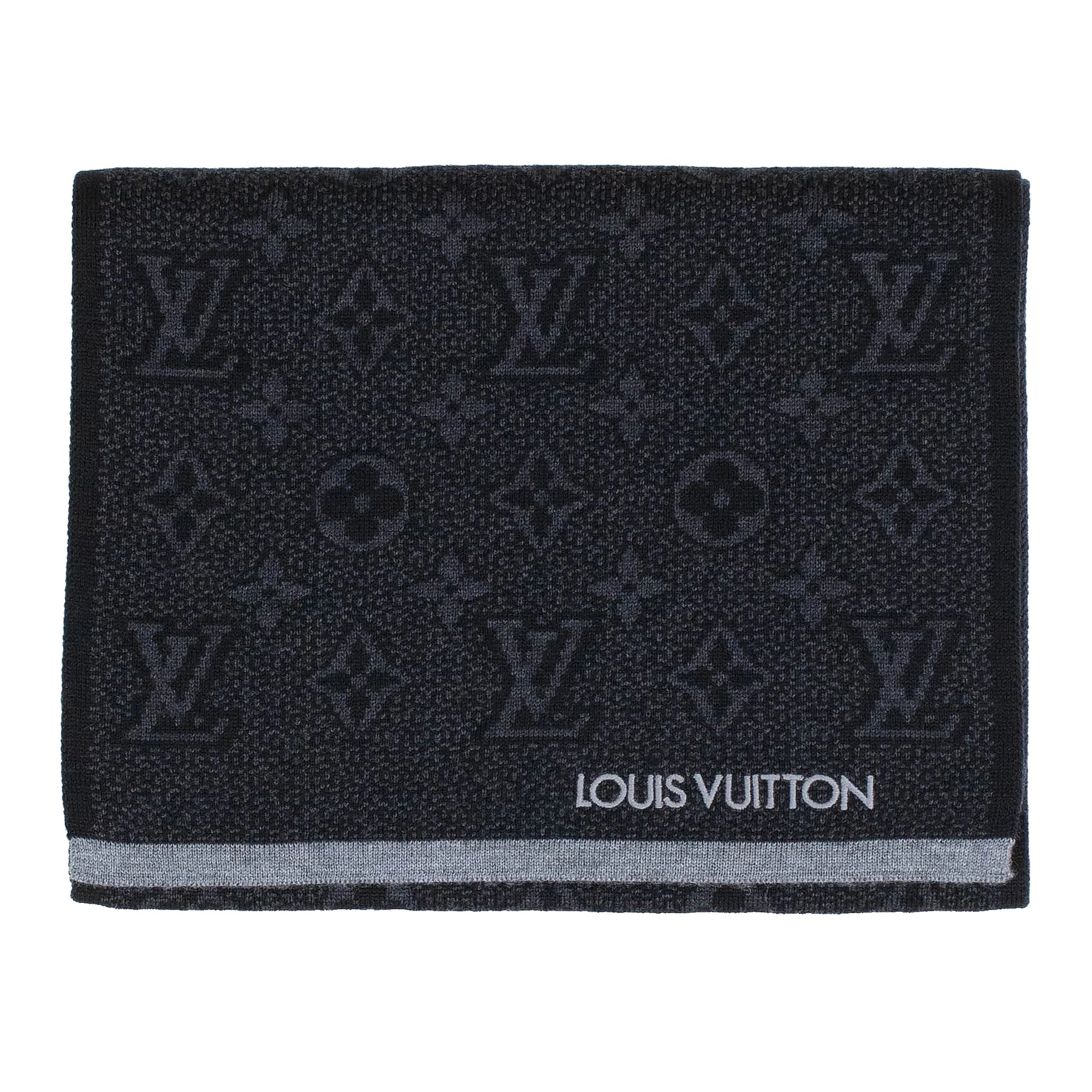 My Monogram Eclipse Scarf Black