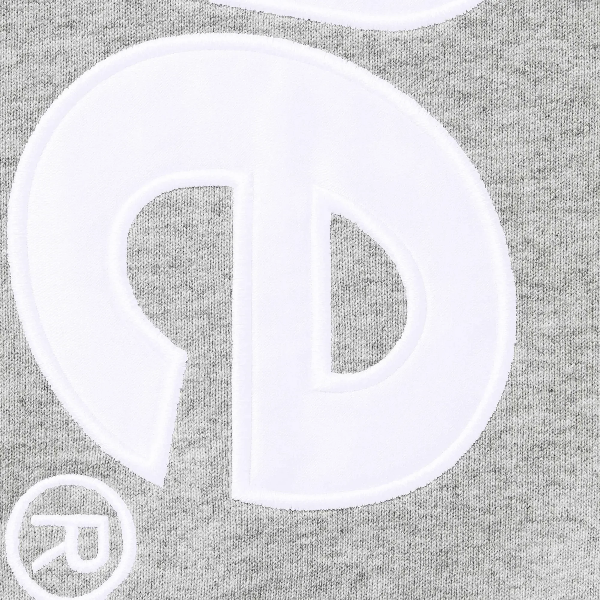 Satin Applique Heather Grey Sweatpants (FW25)