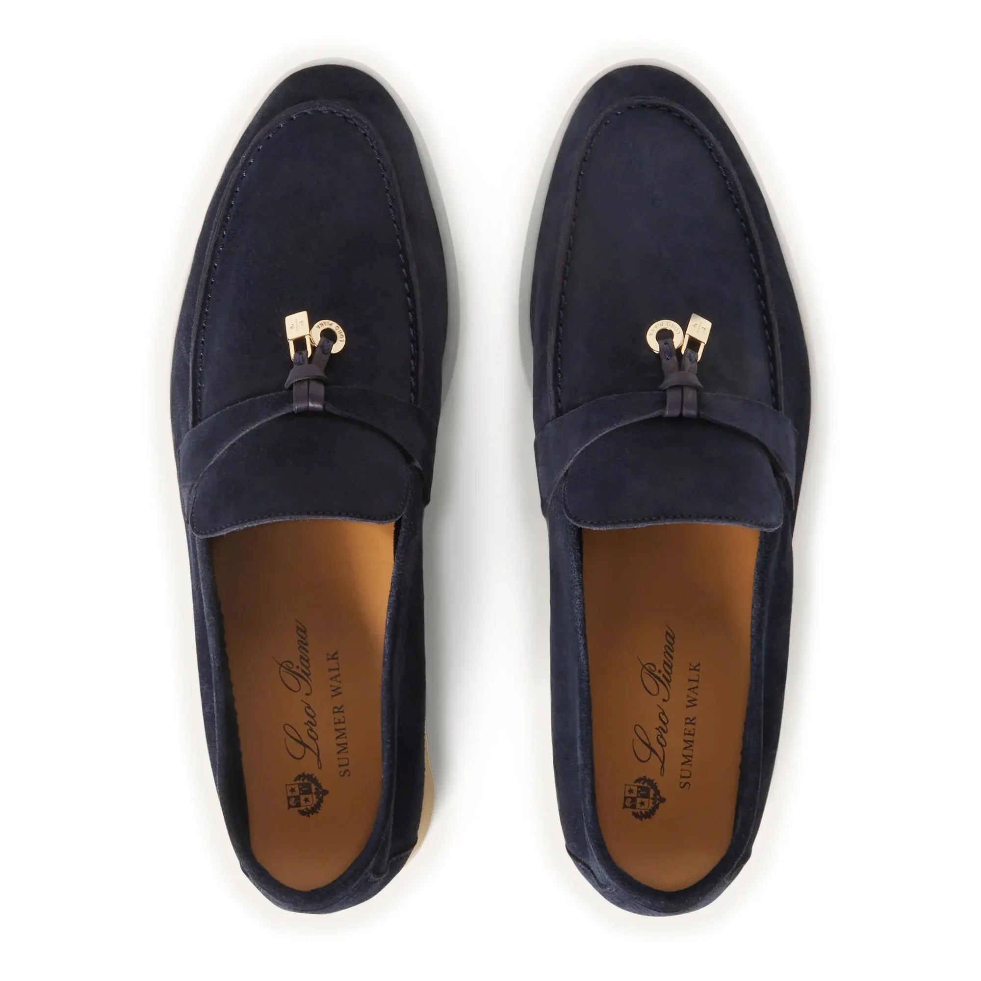Summer Charms Suede Argo Blue Melange Loafers