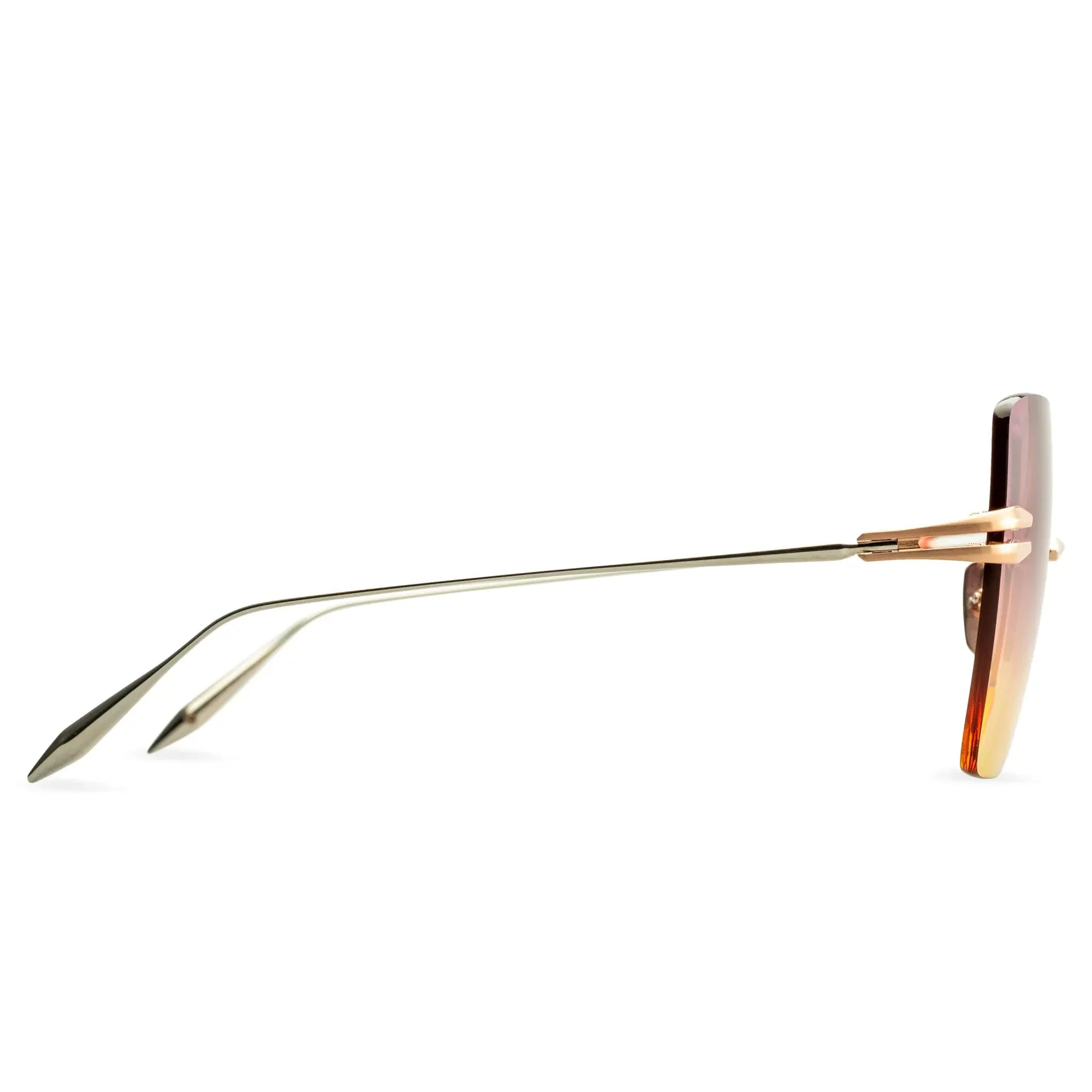 Embra Brushed Rose Gold Silver Sunglasses