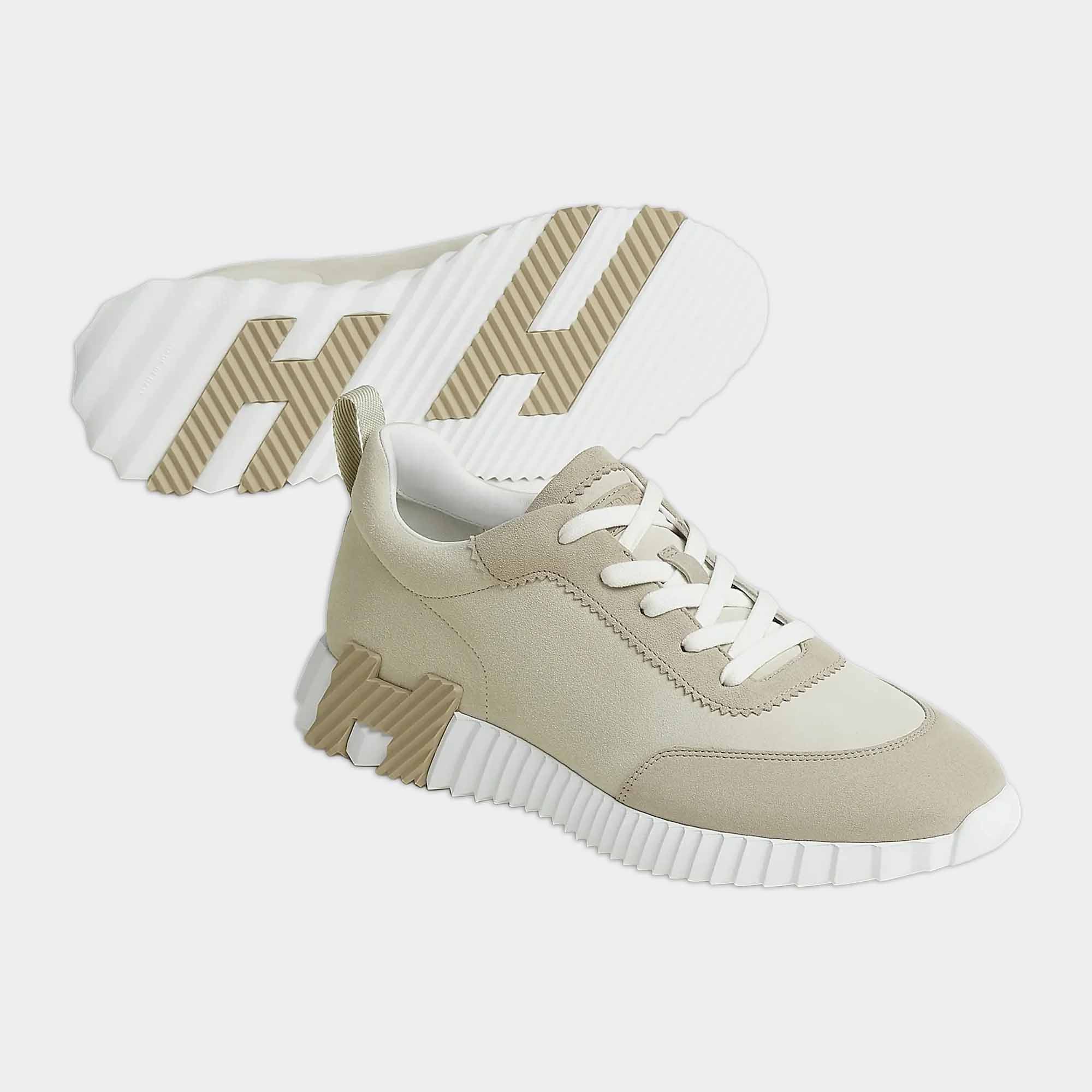 Hermes Paris Bouncing Sneaker Beige Glaise Beige Esquisse