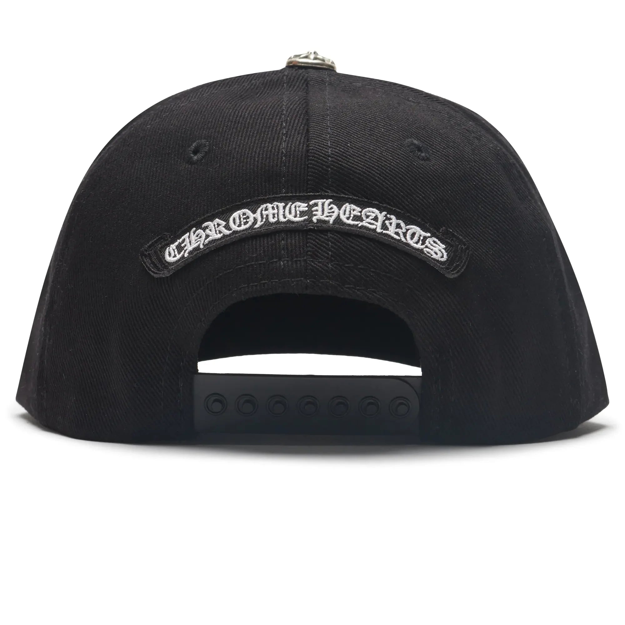 Embroidered Scroll Black White Baseball Cap