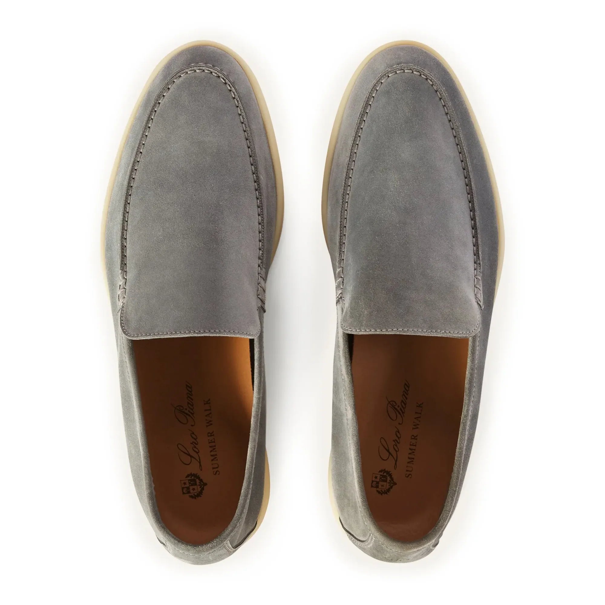 Summer Walk Suede Gull Grey Loafers