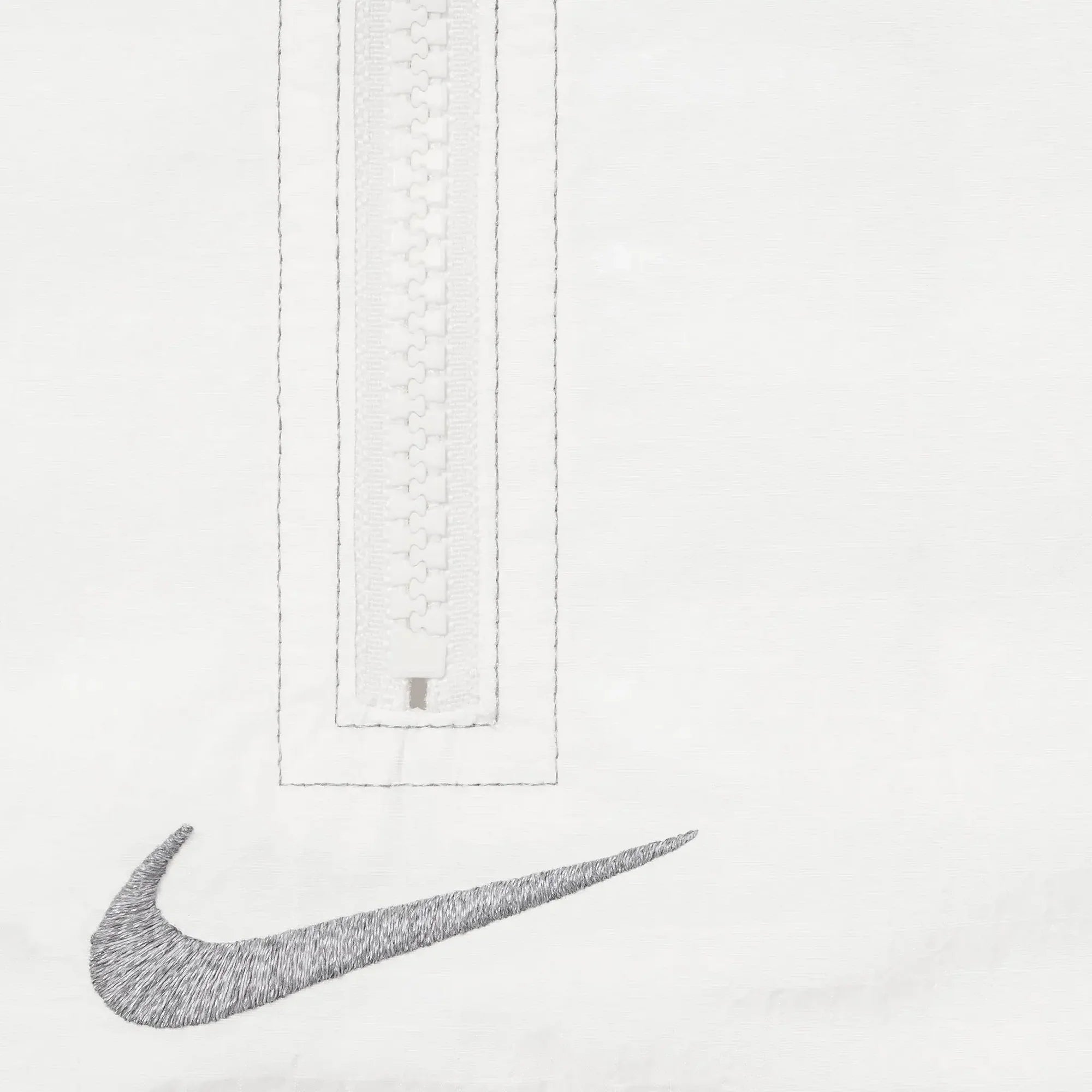 Nike x Supreme Ripstop White Half-Zip Jacket