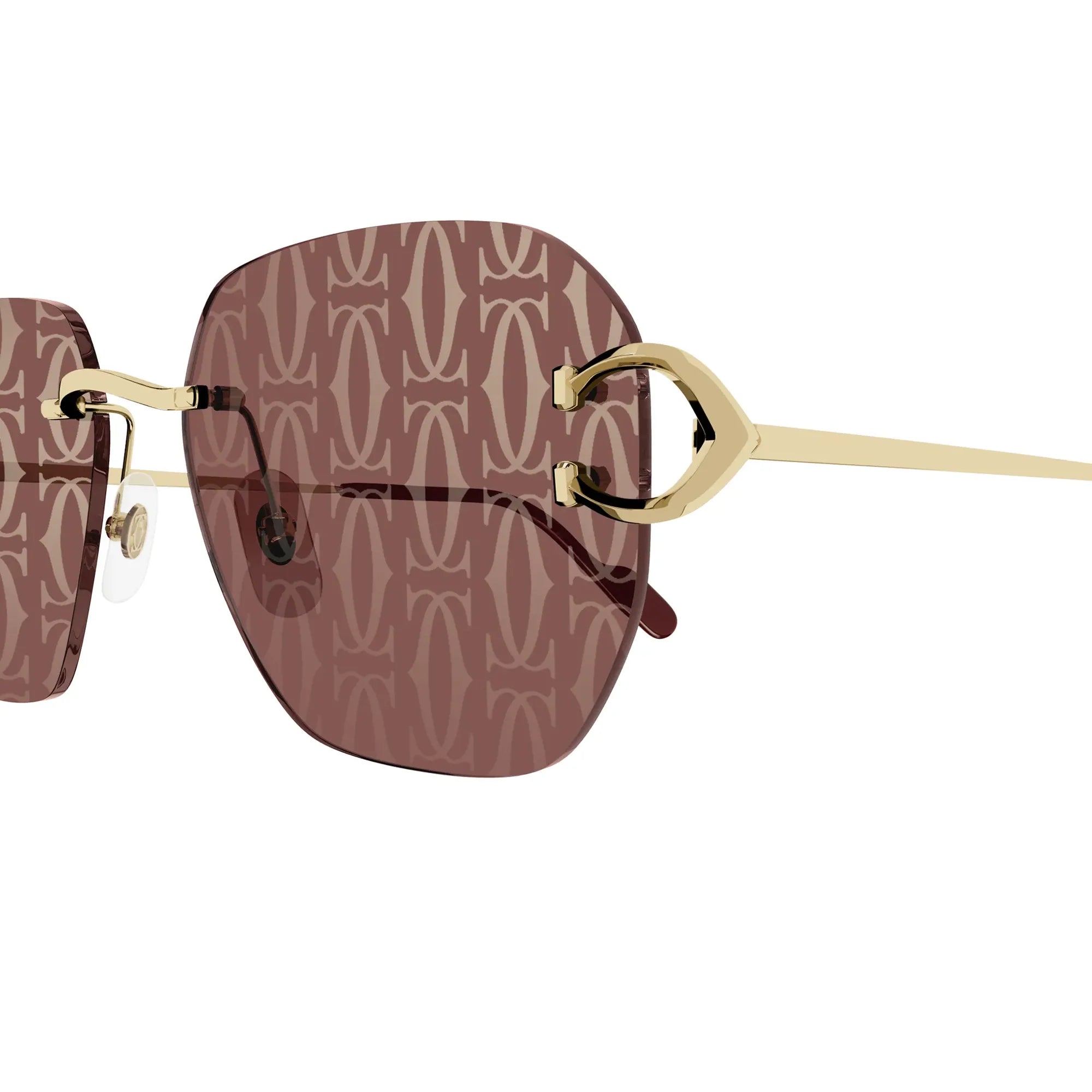 CT0394S-003 Gold Red Sunglasses