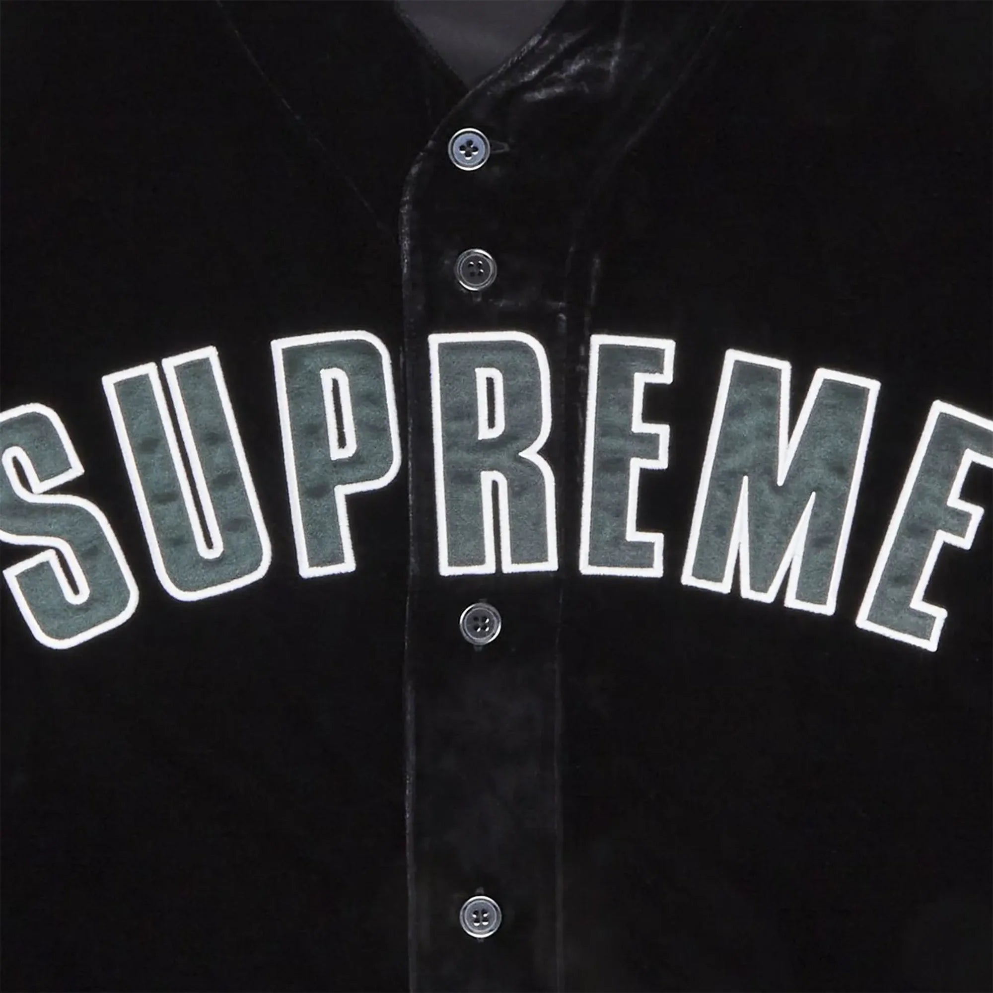 Velvet Black Baseball Jersey