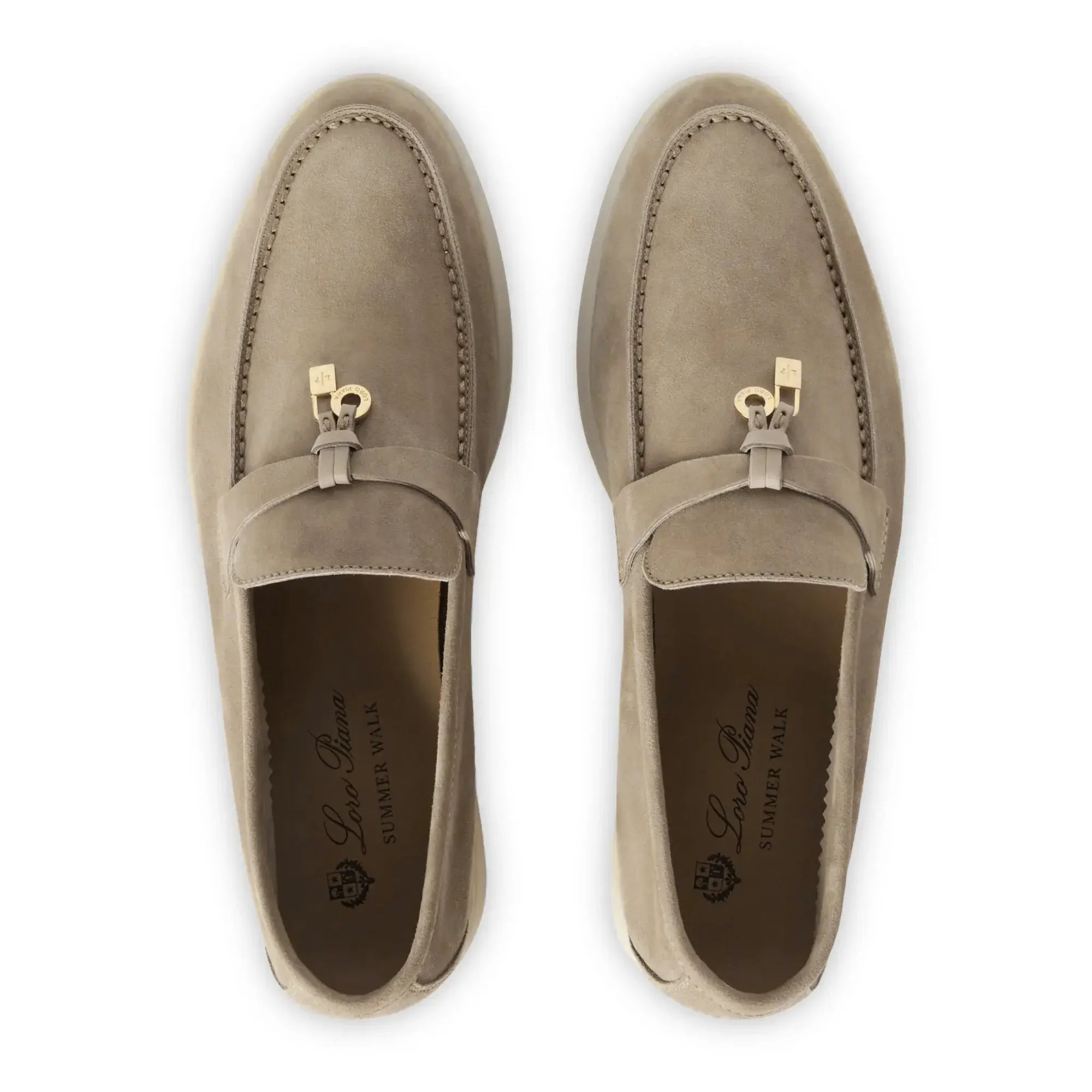 The Original Summer Charms Suede Beige Corda Loafers