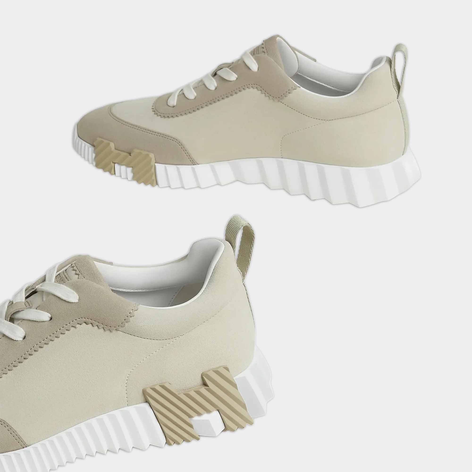 Hermes Paris Bouncing Sneaker Beige Glaise Beige Esquisse