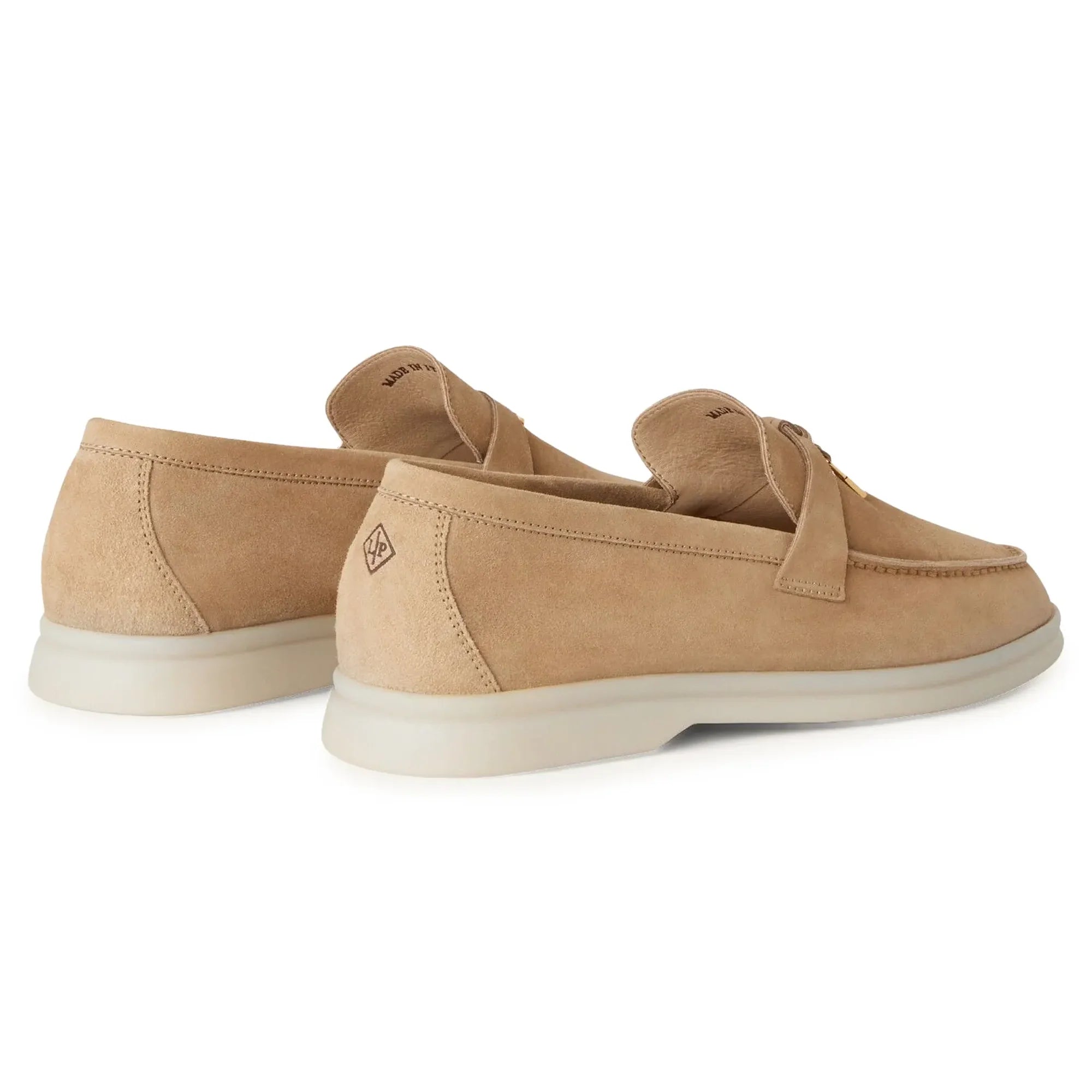 Summer Charms Suede Sandstone Loafers