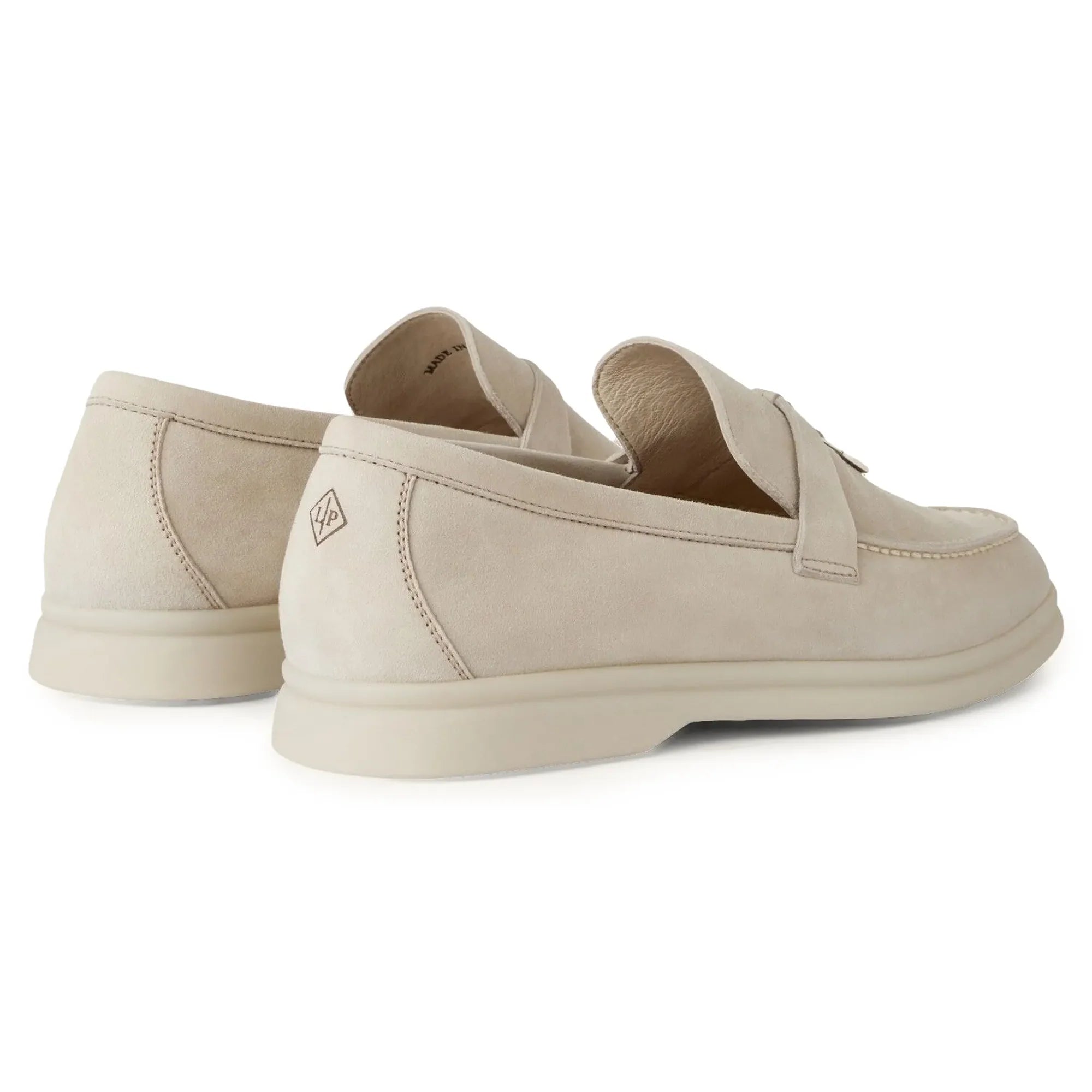 Summer Charms Walk Suede Pearl Powder Loafers