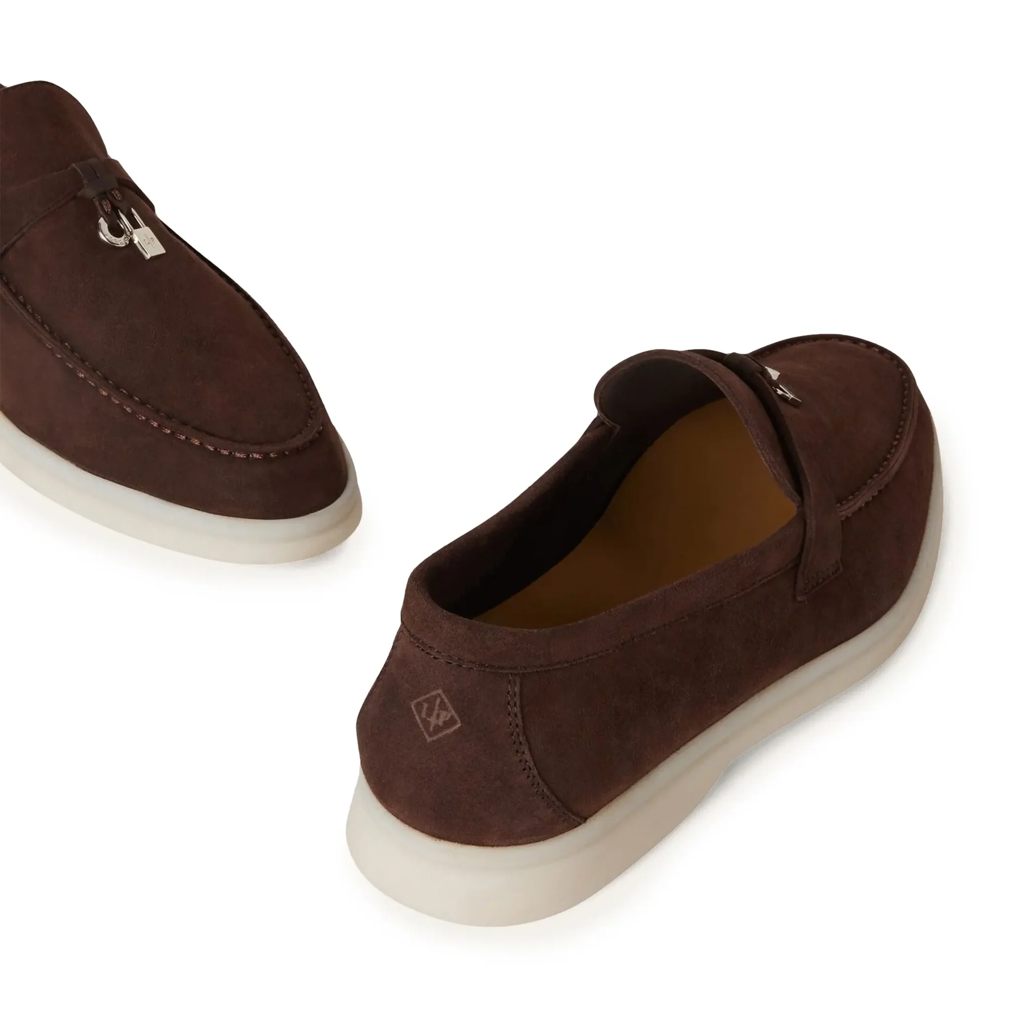 Summer Charms Walk Suede Chocolate Loafers